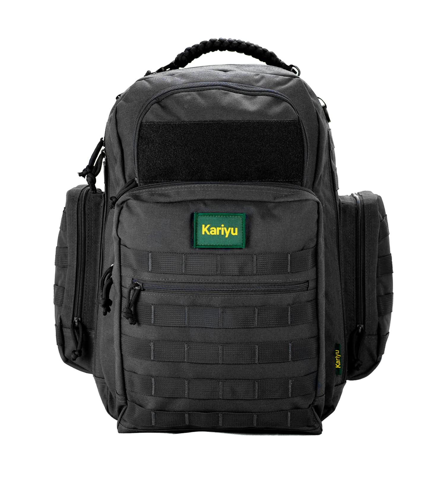 Kariyu DaddyPack Diaper Backpack 35L - Black with Changing Mat | Stylish & Functional Baby Bag for Dads - International Shipping Available - Buy Online on GoSupps.com