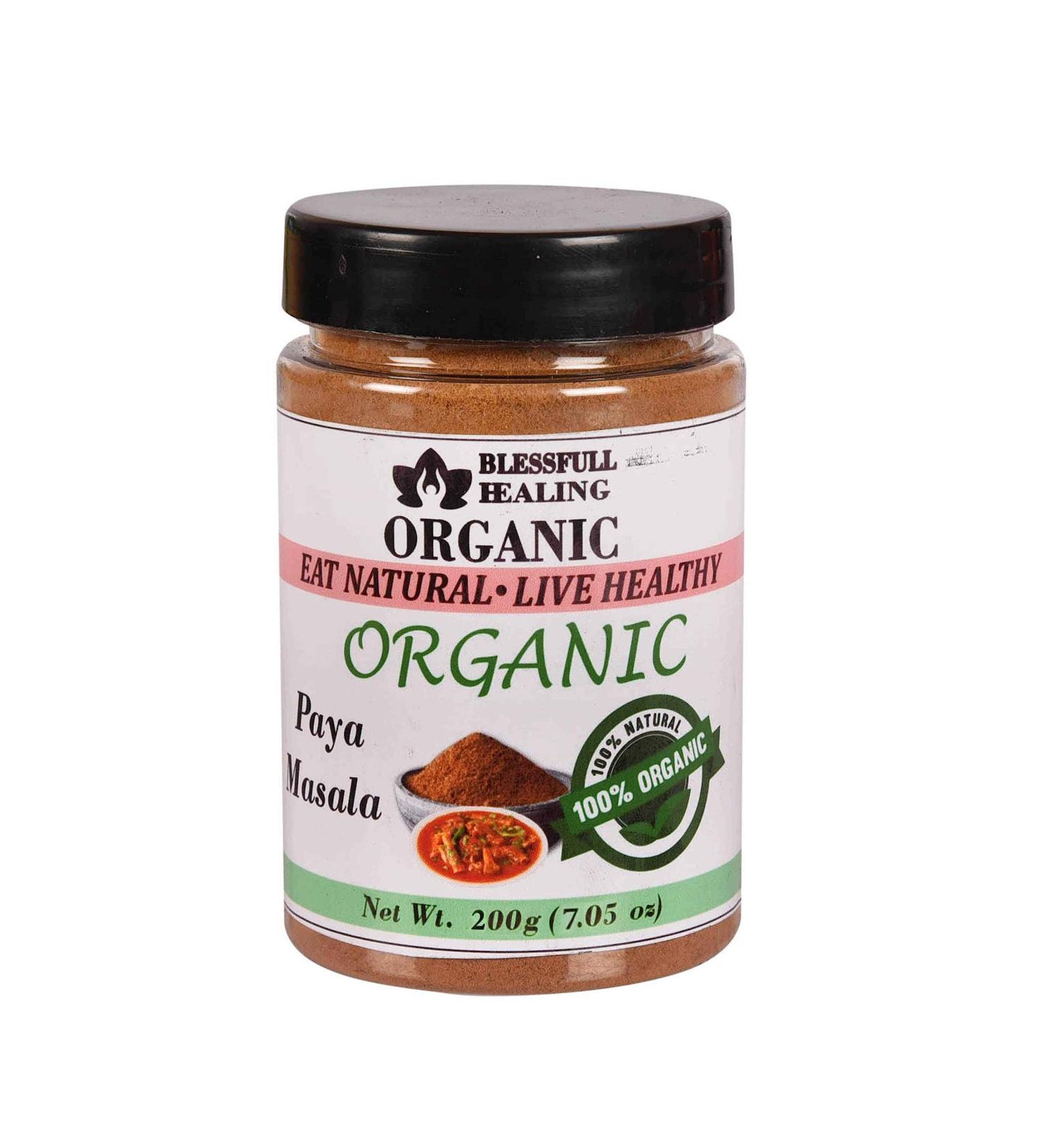 Blessfull Healing Organic Paya Masala 200 Gram Airtight Container (Packing May Vary) 200 Gram 7.05 oz - Buy Online on GoSupps.com