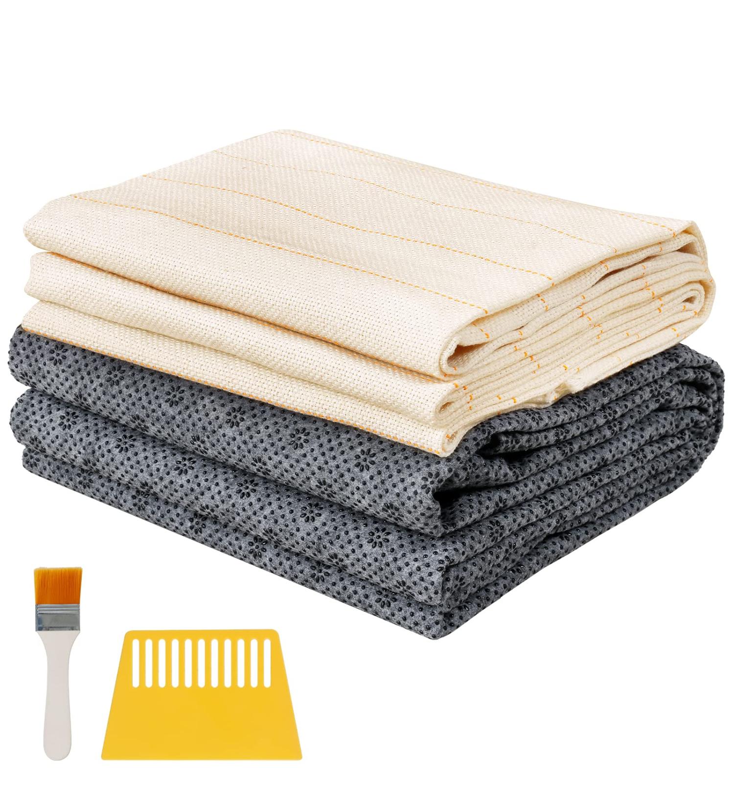 Monk Cloth Rug Tufting Kit with Non-Slip Backing for Tufting Gun - 70x40inch - Buy Online on GoSupps.com