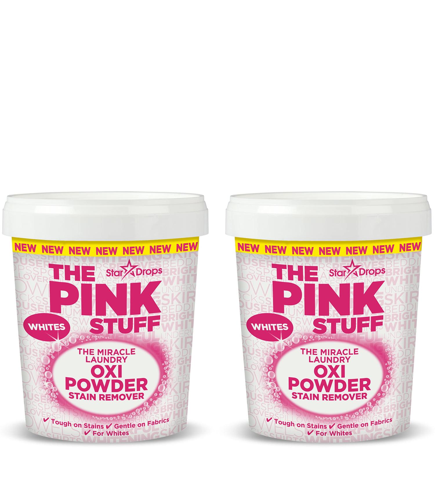 Stardrops - The Pink Stuff - The Miracle Laundry Oxi Powder Stain Remover For White s Bundle (2 Whites Powder) - Buy Online on GoSupps.com