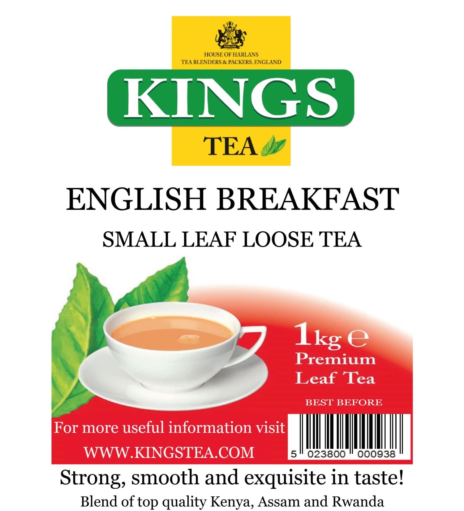 KINGS TEA ENGLISH BREAKFAST LOOSE TEA 1KG - Buy Online on GoSupps.com