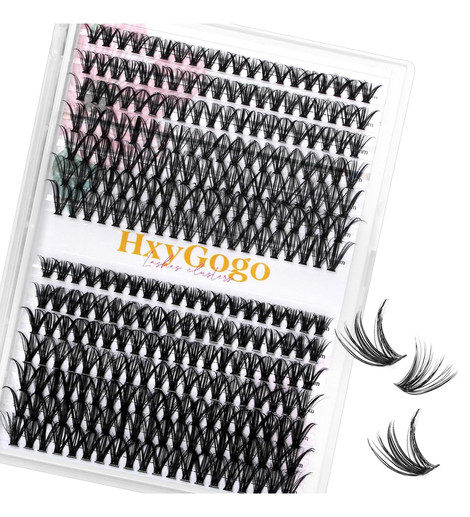 HxyGogo DIY Wispy Clusters Lash Extensions 280 pcs - Natural Look, Reusable Individuals - 30D-40D - Buy Online on GoSupps.com