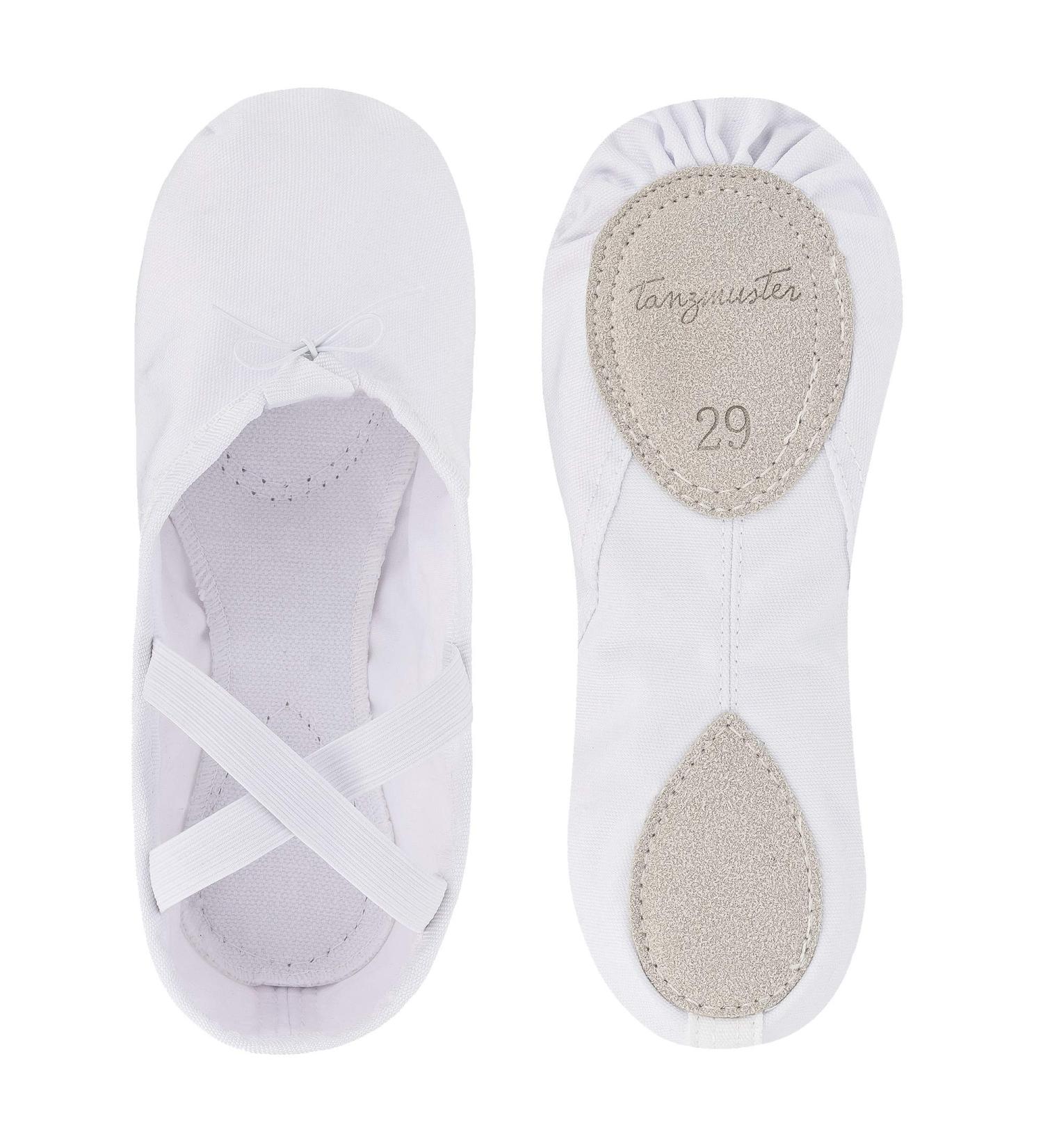 Charlie Dance Pattern Ballet Shoes for Girls & Women - Leather Sole - White Ballet Shoes for Children & Adults - EU Size 33 - Buy Online on GoSupps.com