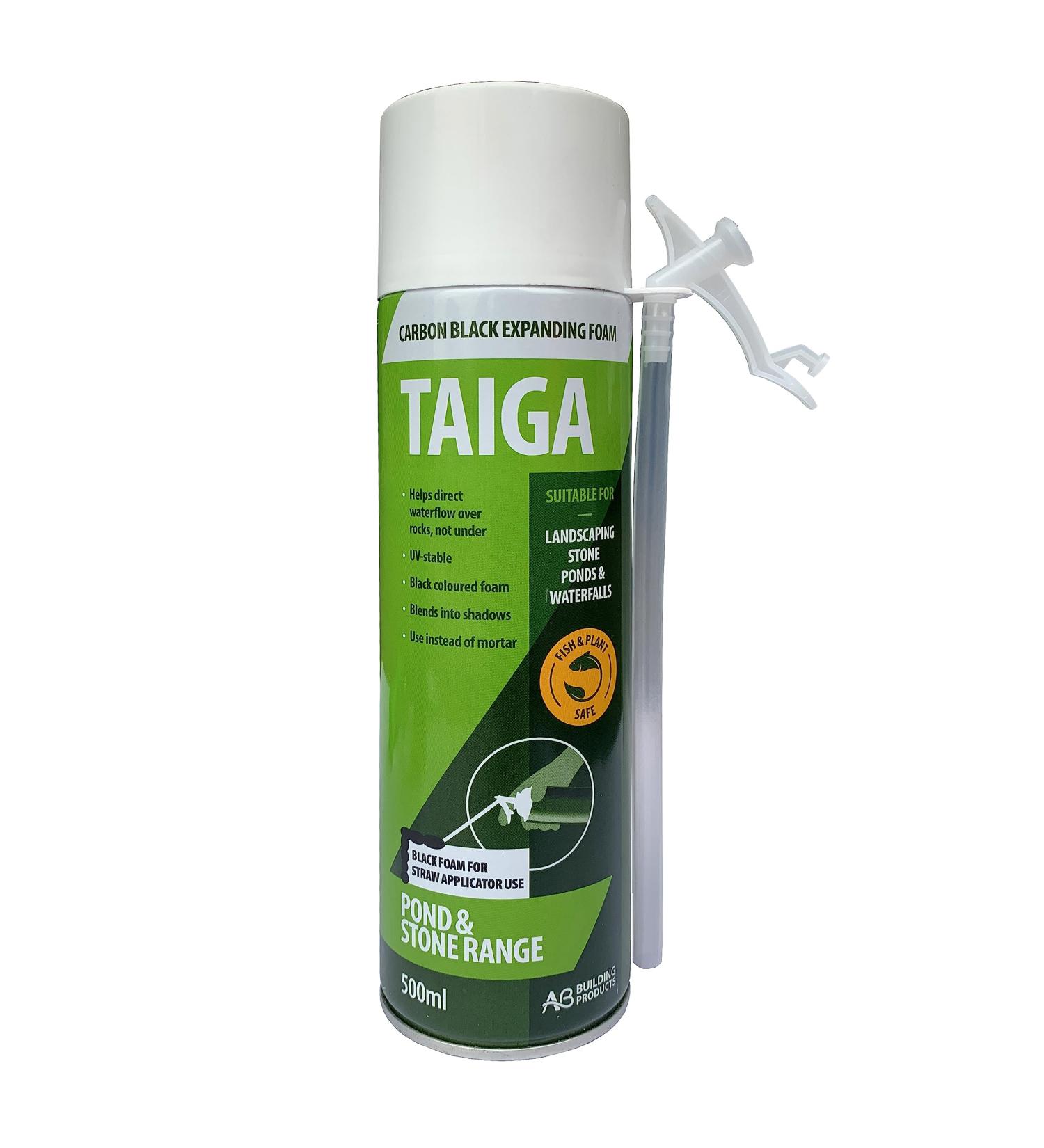TAIGA Black PU Landscape Pond & Waterfall Foam 500ml - Hand Held - Buy Online on GoSupps.com