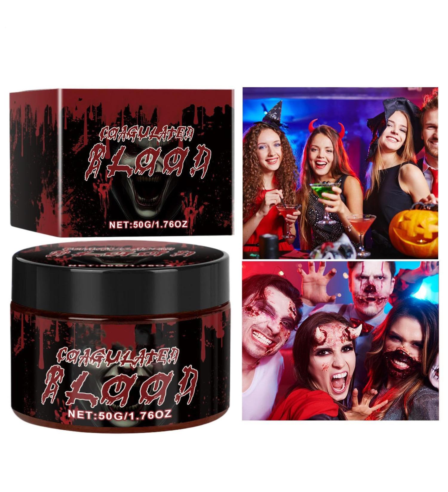  Fmzrbnih Artificial Blood | Flow Effect Body Paint 50 ml for Costume Beauty Costume Face and Body Makeup Halloween Party Adults and Zombie and Vampire - Buy Online on GoSupps.com