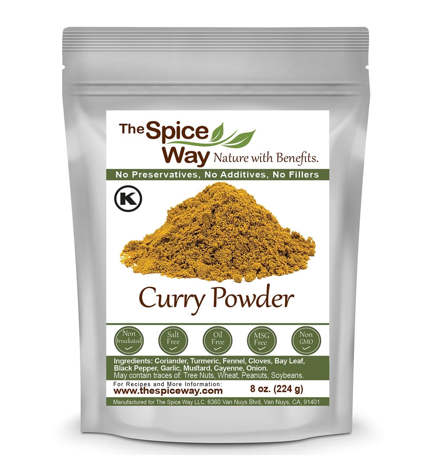 The Spice Way Curry Powder - Authentic Seasoning, Salt-Free, No Preservatives, No Fillers - 8 oz - Buy Online on GoSupps.com