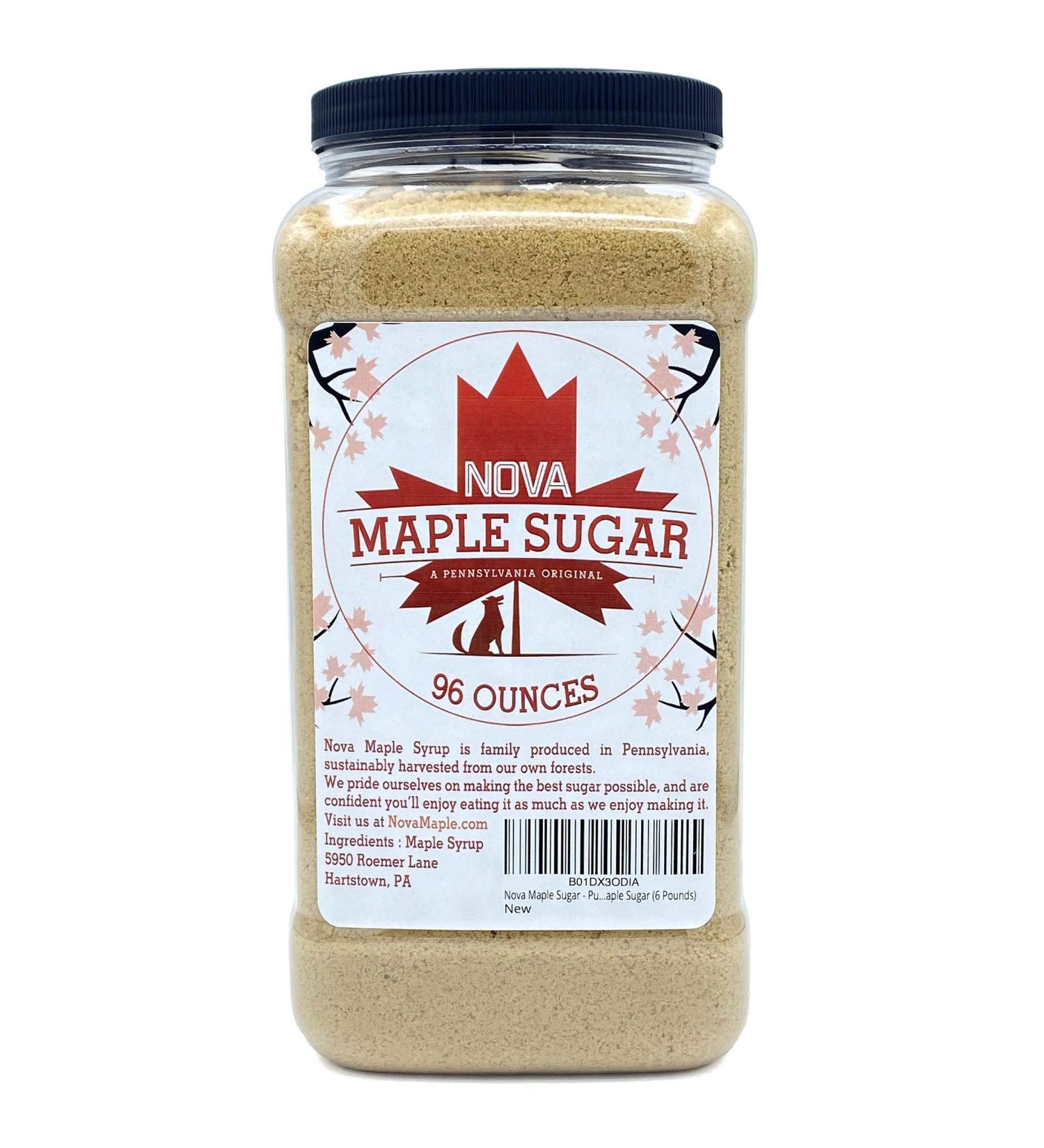 Nova Maple Sugar - Pure Grade-A Maple Sugar 6lb Pack - Buy Online on GoSupps.com