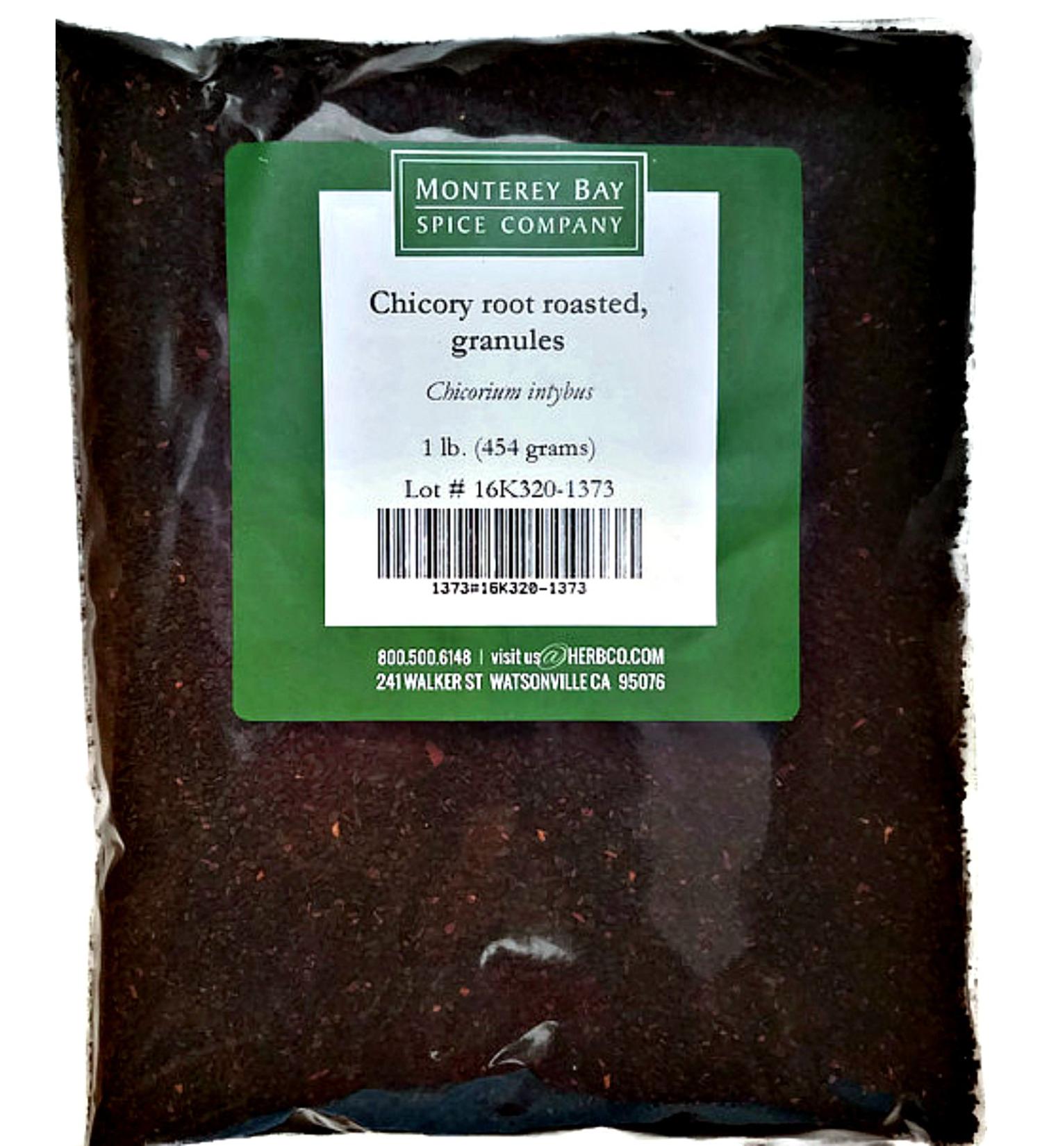 Roasted Chicory Root Granules 1lb - Caffeine-Free Coffee & Tea Substitute, Kosher Certified - 1 Bag (16 oz) - Buy Online on GoSupps.com
