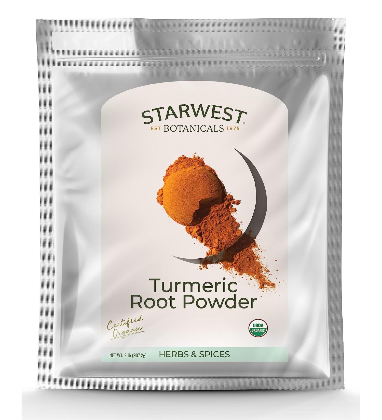 Starwest Botanicals Organic Turmeric Root Powder (2 Pound) - Buy Online on GoSupps.com