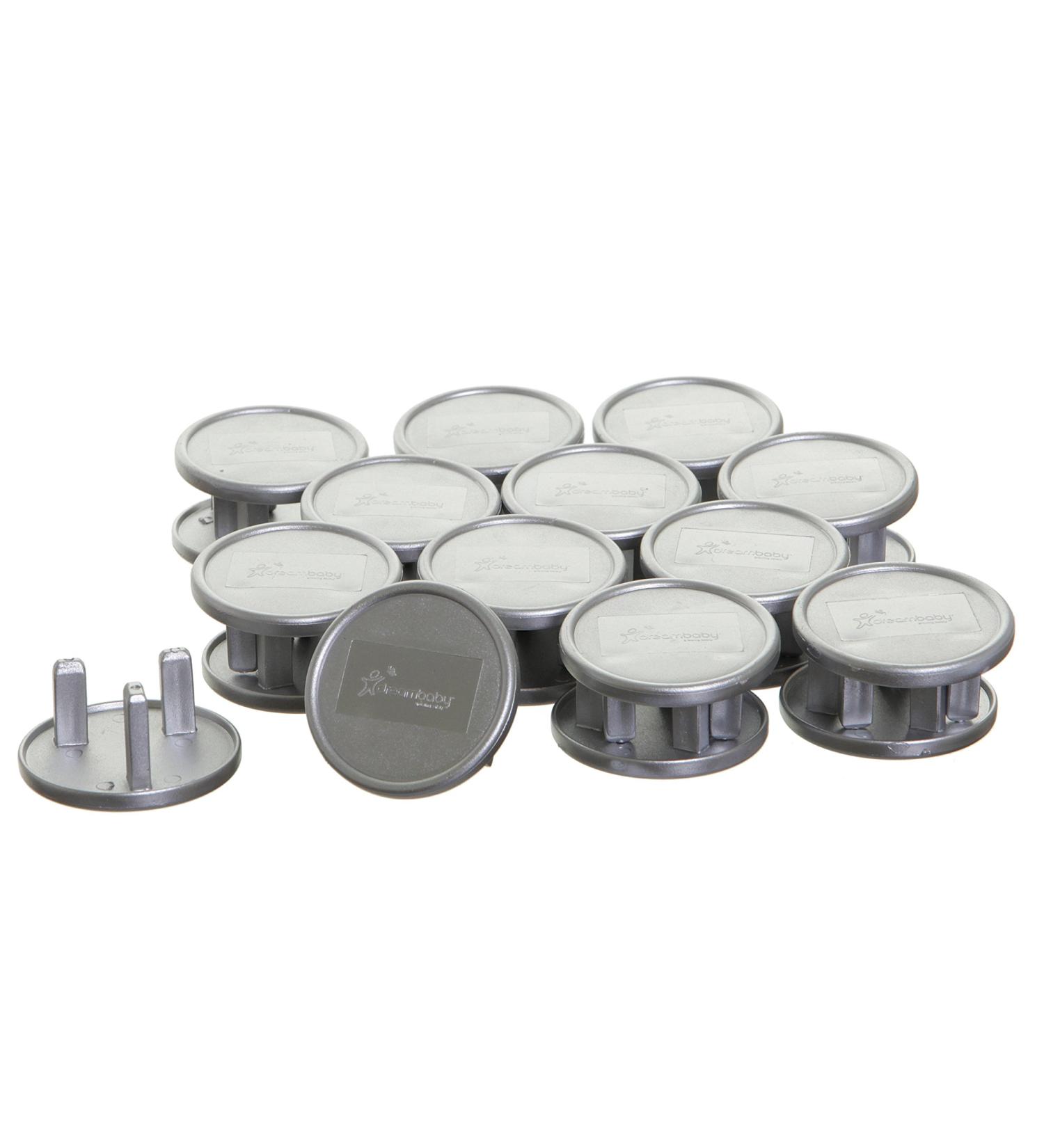 Dreambaby Silver Socket Covers - 24 Pieces, Childproof Outlet Plug Protectors - Buy Online on GoSupps.com