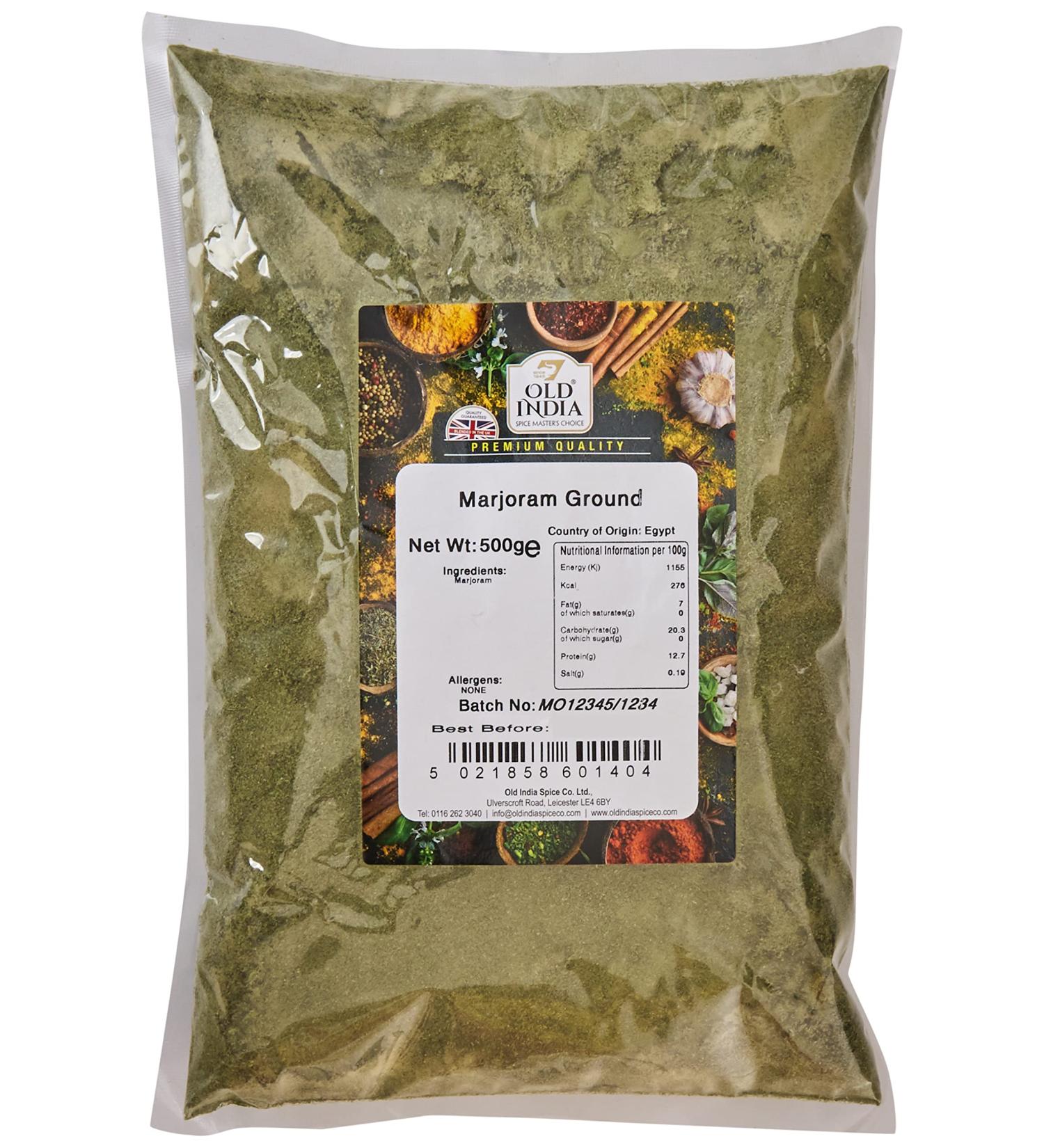 Old India Marjoram Ground 500g - Premium Quality Spice (Pack of 1) - Buy Online on GoSupps.com