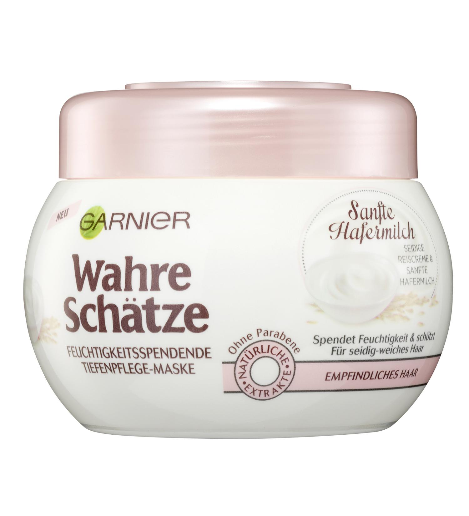  Garnier Garnier True Treasures 3-pack of gentle oat milk hair masks for extra soft hair 300ml - Buy Online on GoSupps.com