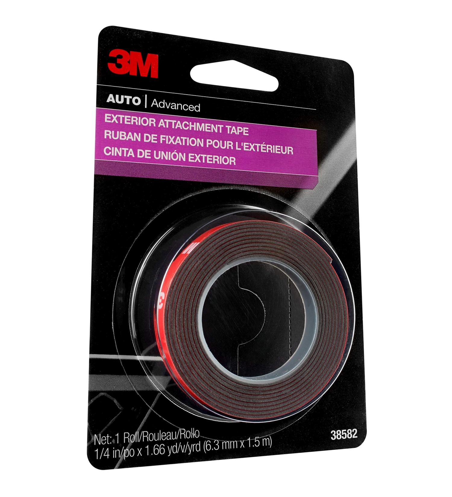 3M Auto Exterior Attachment Tape 38582 - 1/4 in x 5 ft | Strong Adhesive for Automotive Surfaces - Buy Online on GoSupps.com