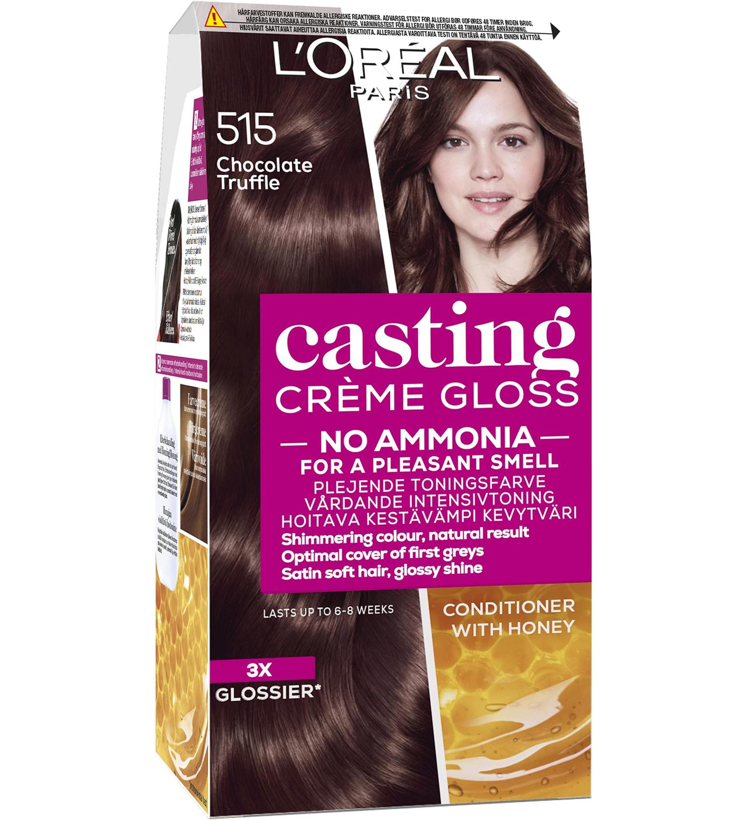 L'Oreal Paris Casting Creme Gloss Hair Colourant 515 Choc Truffle brown 1 piece (1 pack)