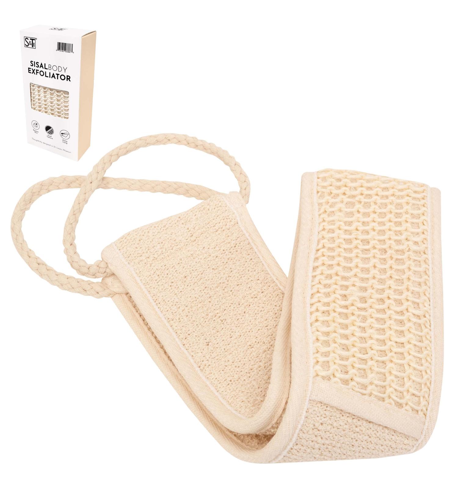S&T INC. Sisal Exfoliating Body and Back Scrubber - Shower and Bath Essential - Buy Online on GoSupps.com