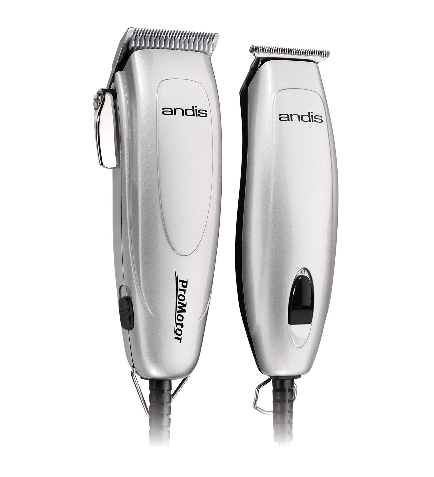 Andis 24565 Professional Corded Hair Clipper & Beard Trimmer | T-Blade | Stainless Carbon Steel | High-Speed Rotary Motor | 27 Piece Kit | Grey - Buy Online on GoSupps.com