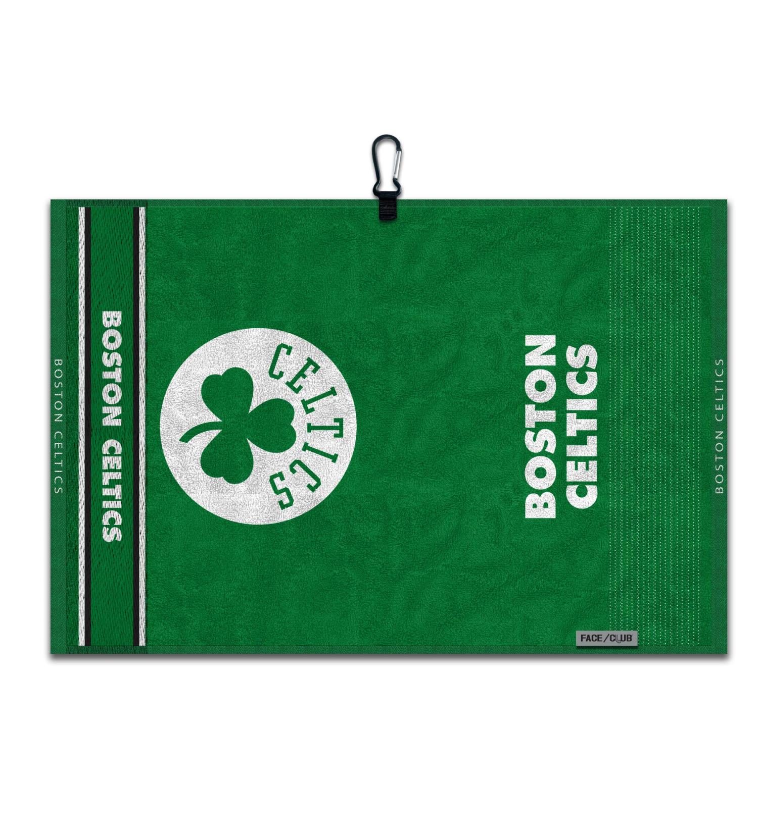 Team Effort Boston Celtics Boston Celtics Face/Club Jacquard Golf Towel 16" x 24"