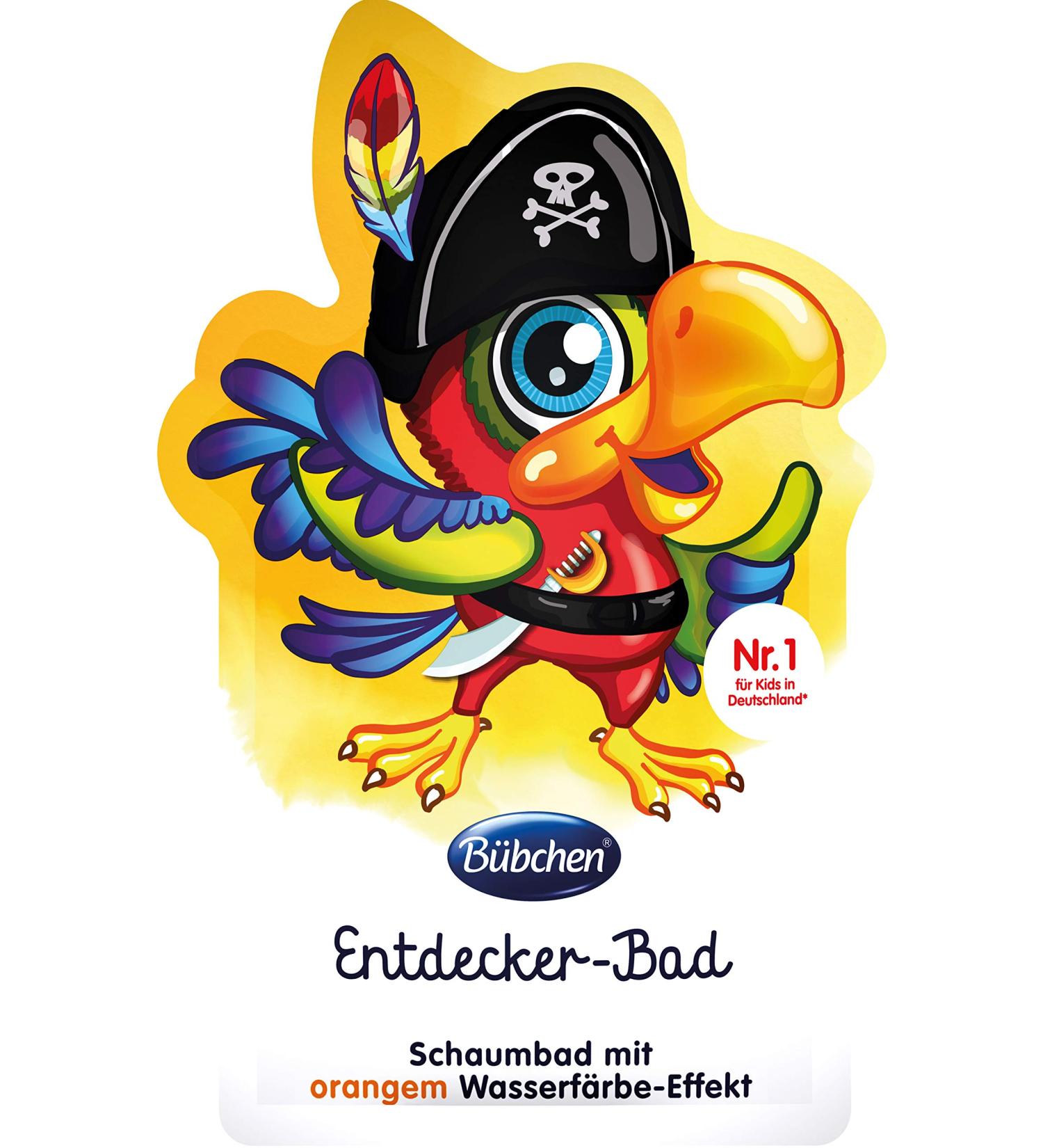 B bchen discoverer bath bathing additive for children bubble bath with orange bathing color orange fruity 40 milliliters 40 ml (1 Pack) B bchen discovery bathroom single