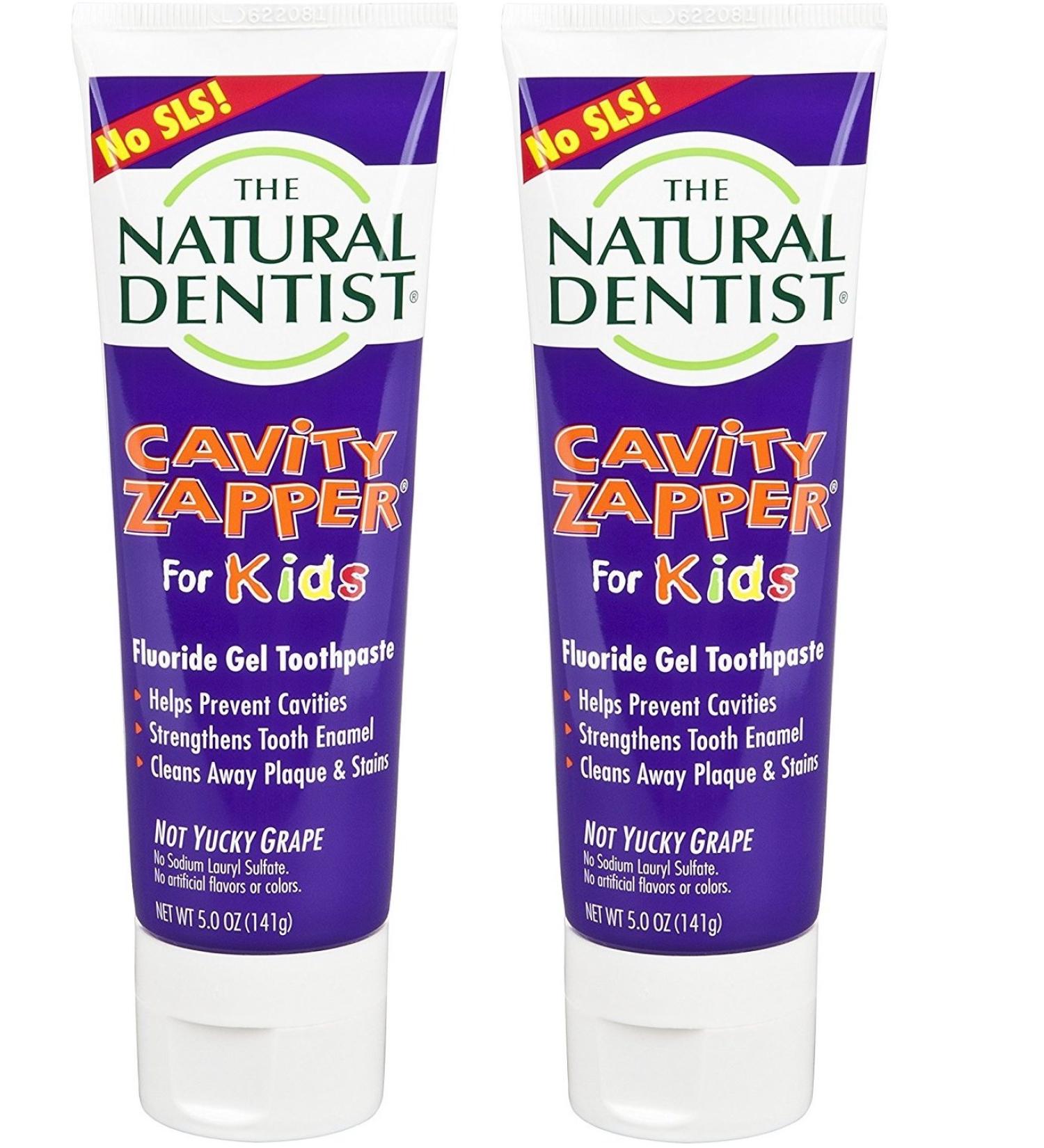 Natural Kids Fluoride Toothpaste | Prevent Cavities, Strengthen Enamel, Remove Plaque Stains | Pack of 2 - Buy Online on GoSupps.com