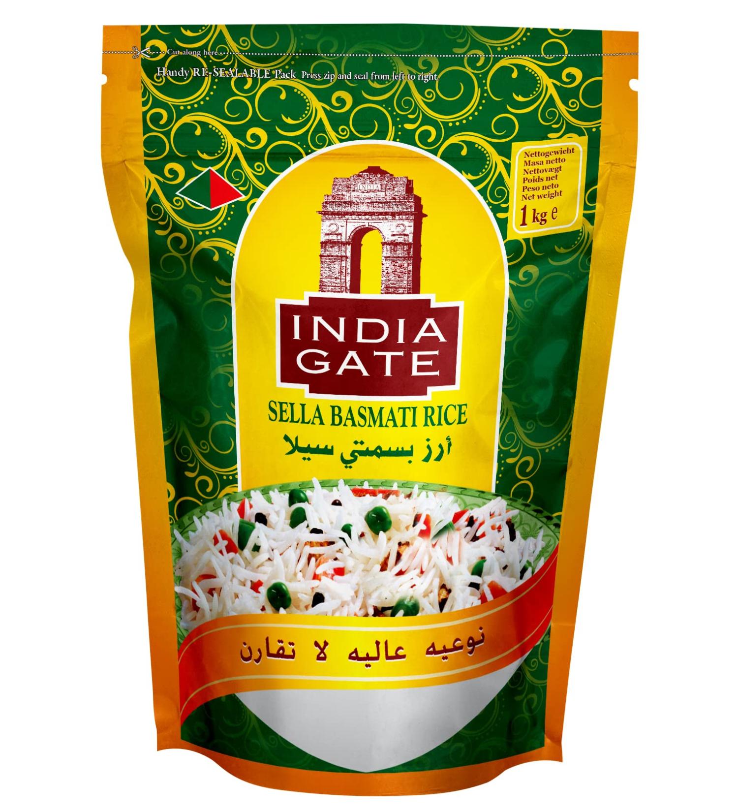 Indiagate Basmati Rice, Parboiled 1000 g