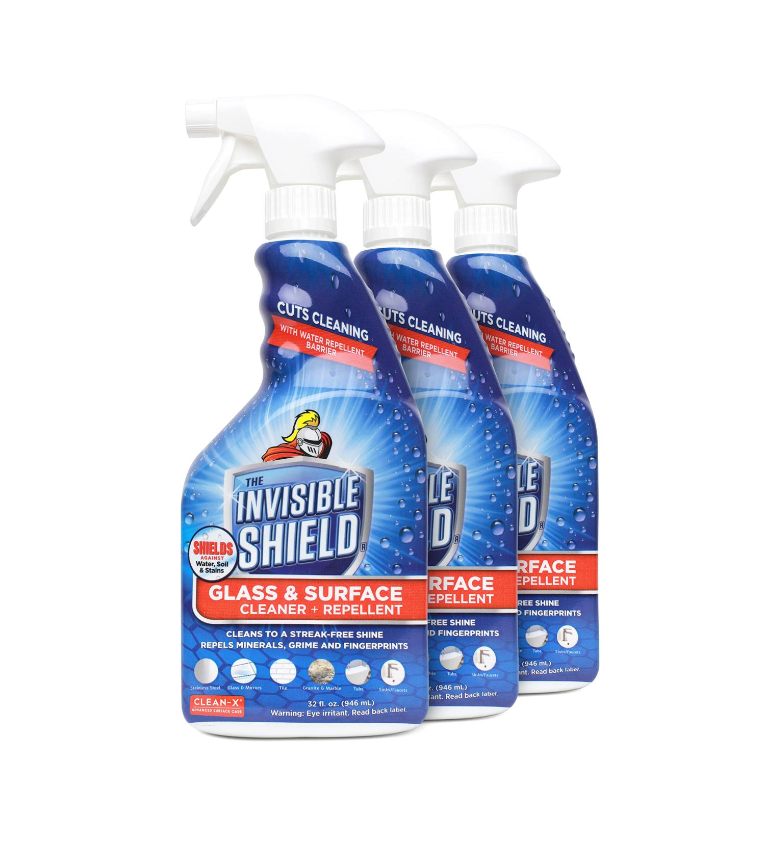 Invisible Shield Glass & Surface Cleaner 32 fl. oz. (Pack of 3) | Multi-Surface Protection by UNELKO - Clean-X - Buy Online on GoSupps.com