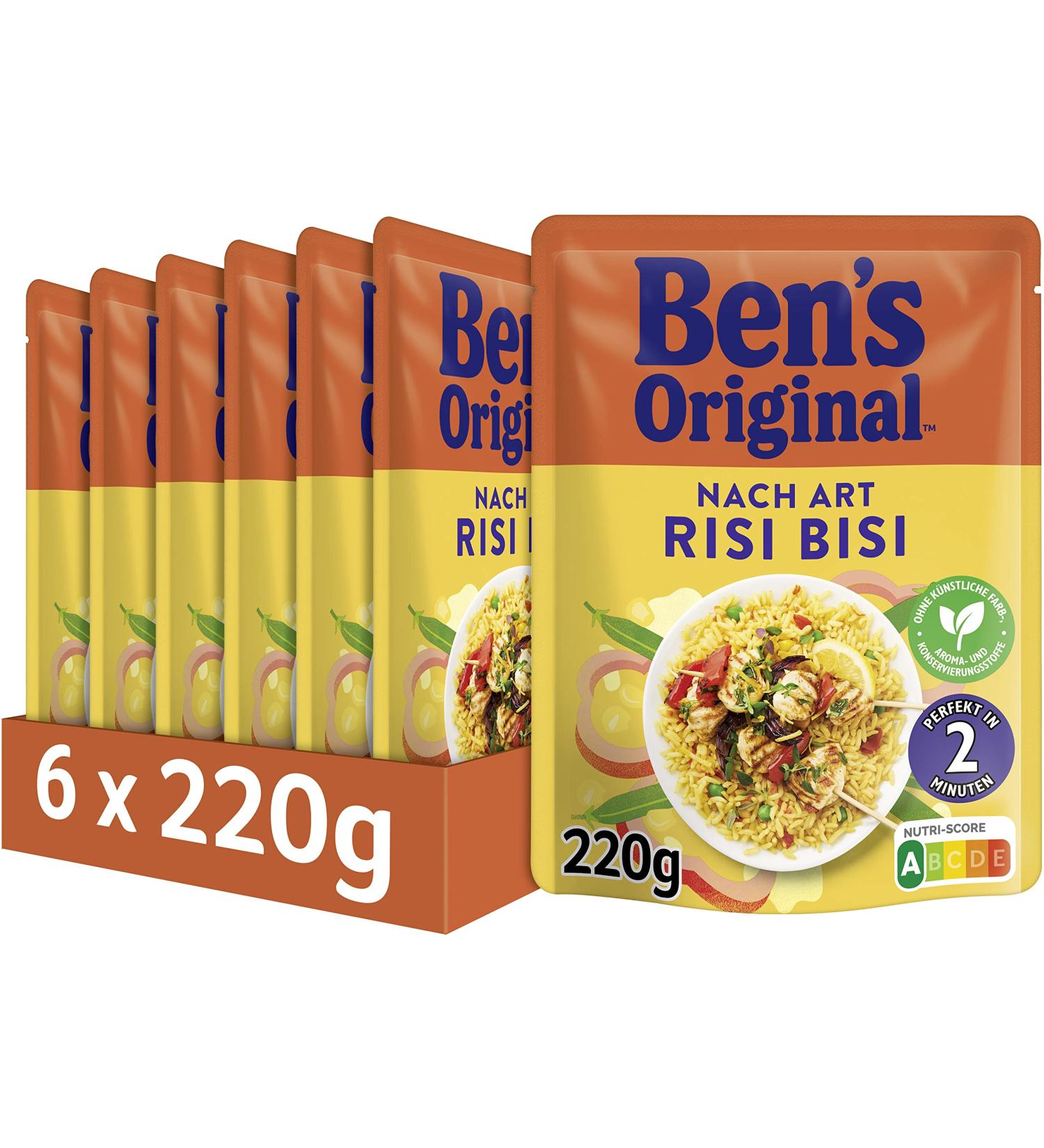 Buy Ben's Original Express Rice Risi Bisi - 6 Packs (6 x 220g) | Premium Quality International Shipping - Buy Online on GoSupps.com