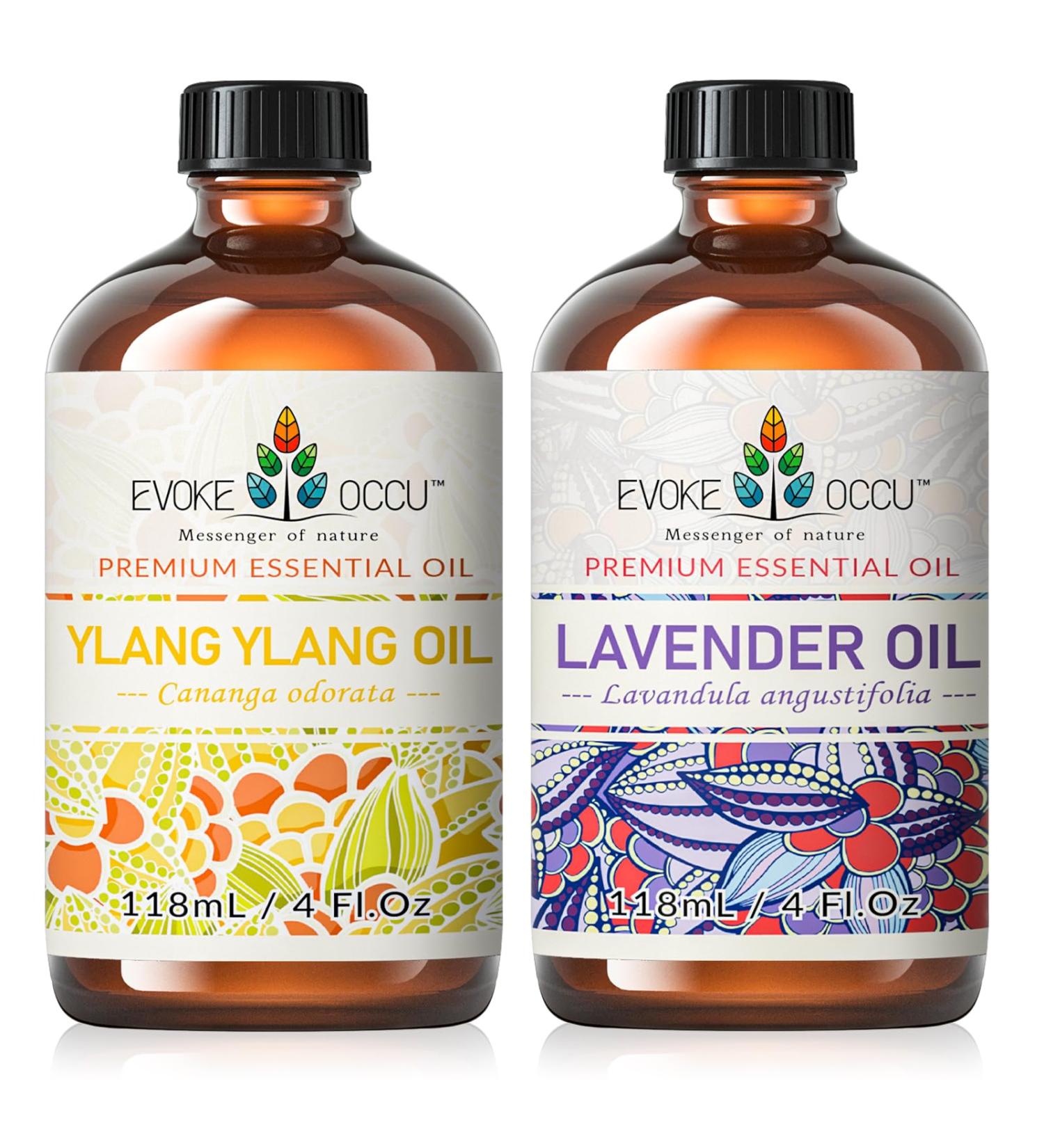EVOKE OCCU Ylang Ylang Essential Oil and Lavender Essential Oil - 4 Fl Oz - Buy Online on GoSupps.com