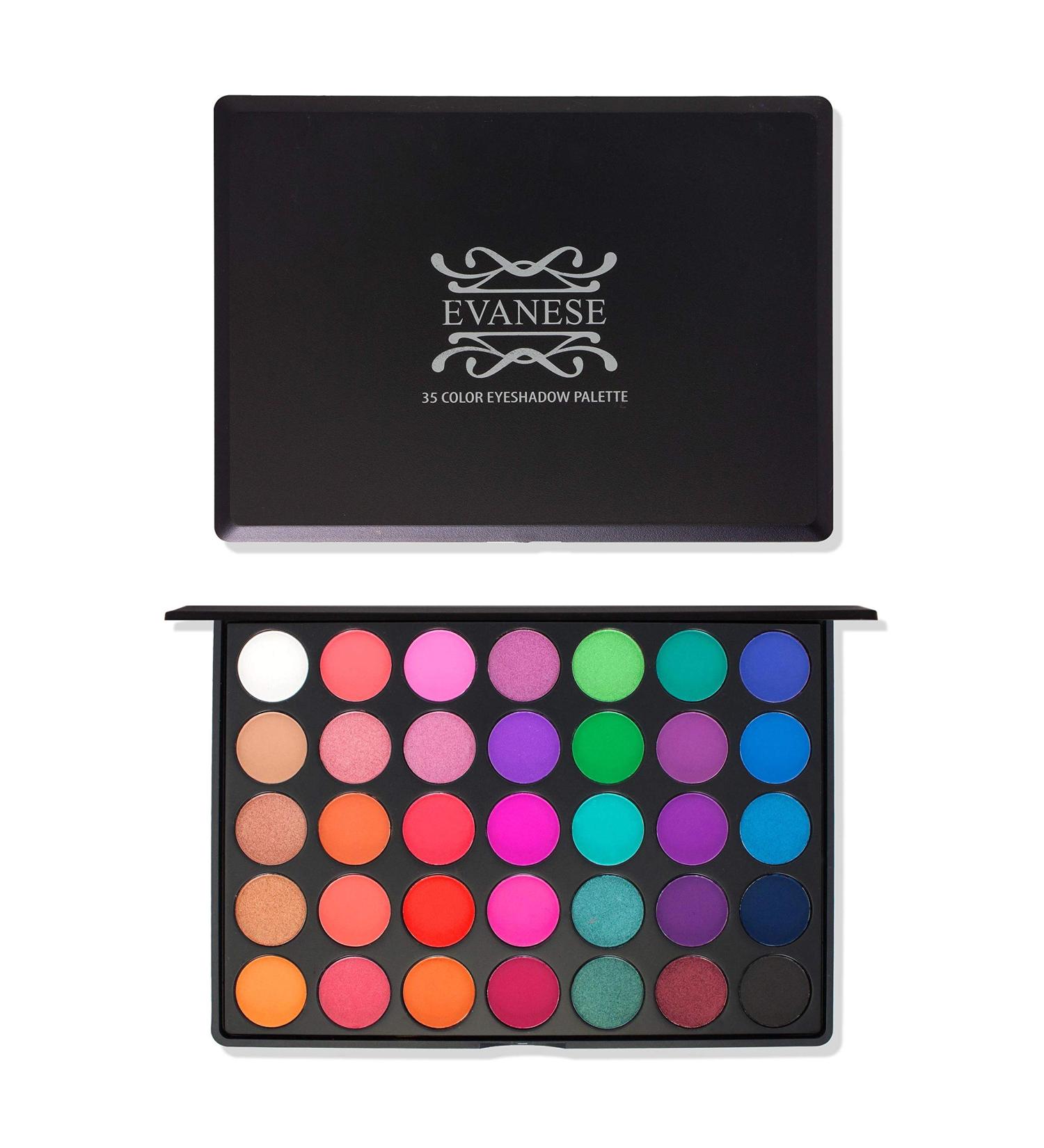 Evanese Beauty 35 Color High Pigment Eyeshadow Palette - Rock Superstar | Long-lasting Makeup Palette - Buy Online on GoSupps.com