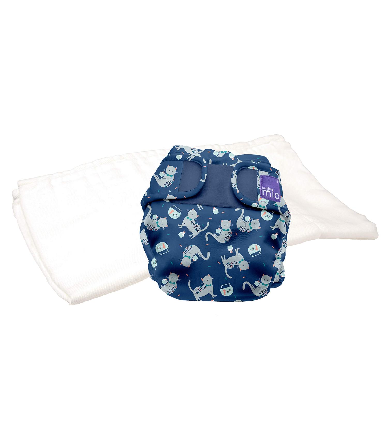 Bambino Mio Mioduo Size 2 Reusable Eco Nappy Feline Fiesta - Chemical Free, 9kgs - Buy Online on GoSupps.com