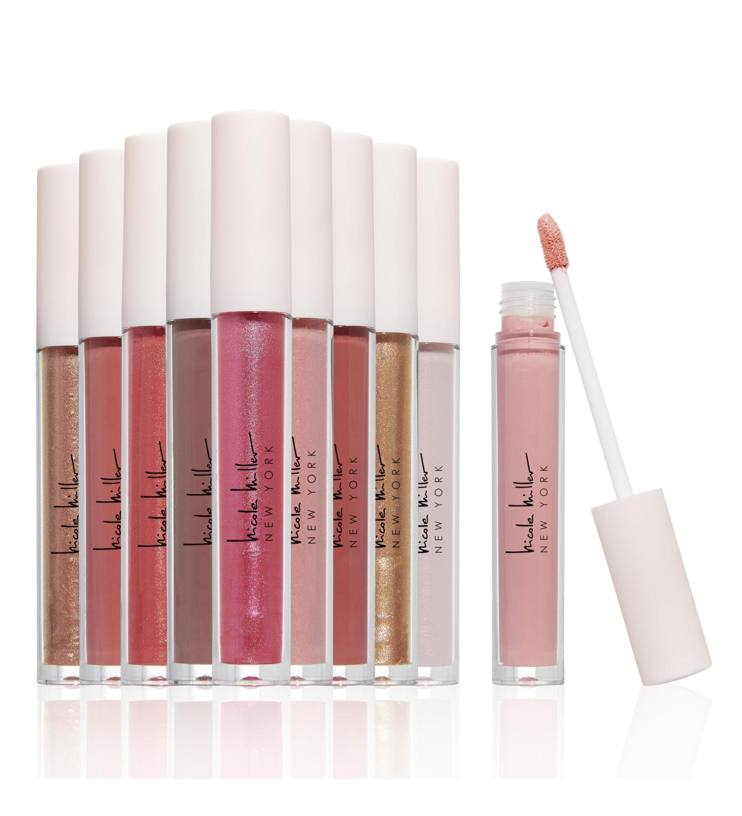 Nicole Miller 10 PC Full-Size Multicolor Lip Gloss Set - Vibrant Shades for Alluring Beauty | International Shipping Available - Buy Online on GoSupps.com