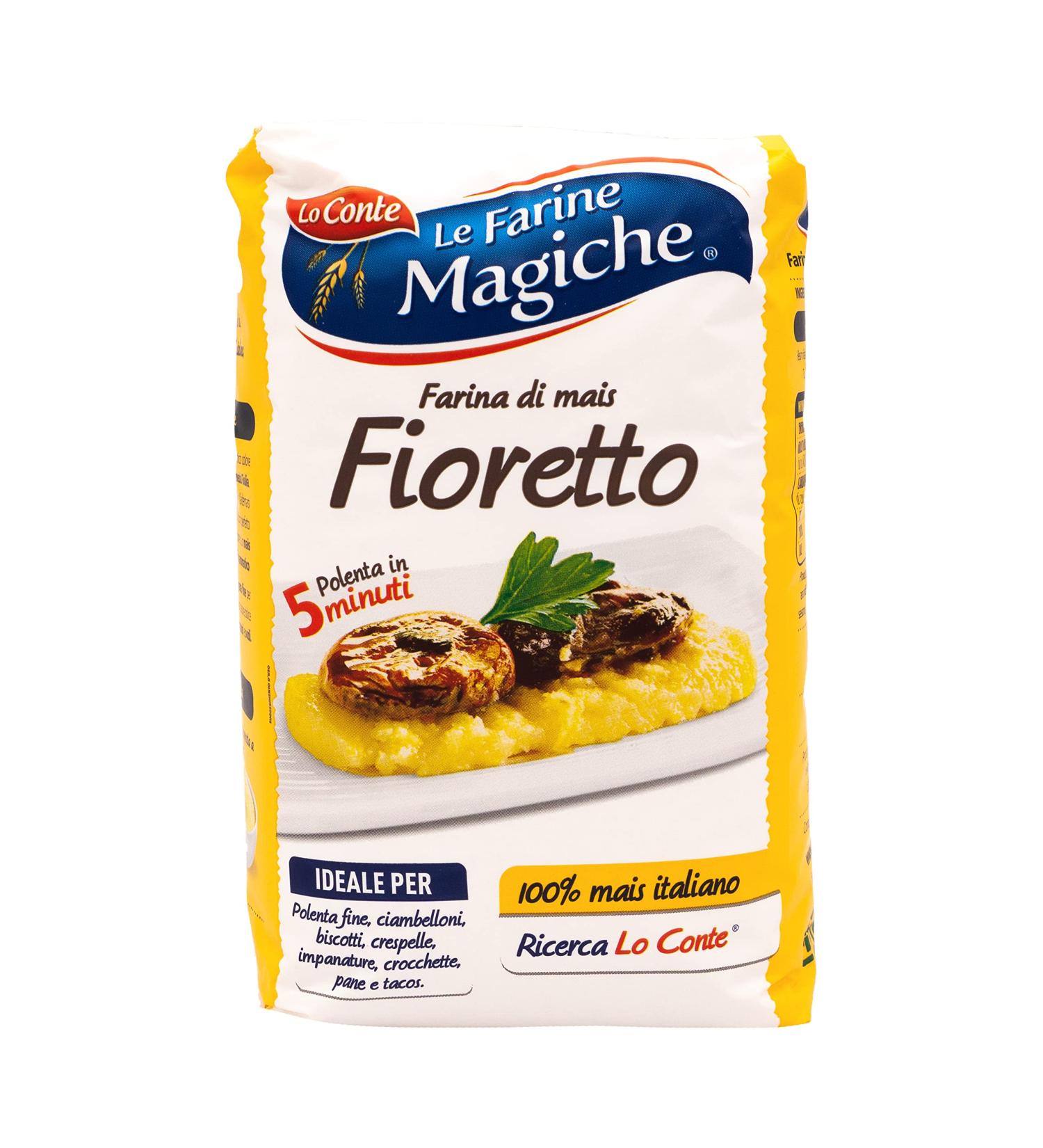 Lo Conte Le Farine Magiche Corn Flour - Farina Di Mais Fioretto for Polenta 1kg | Buy Internationally - Buy Online on GoSupps.com
