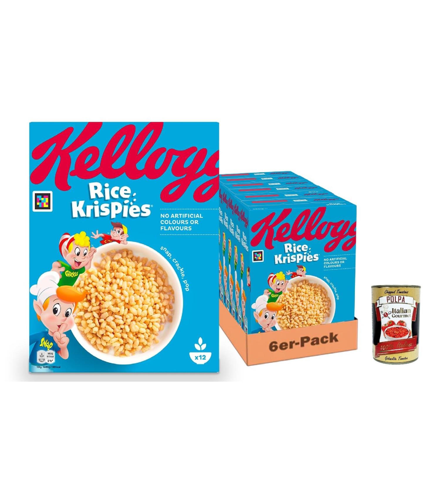 Italian Gourmet Bundle C r ales Rice Krispies souffl es croustillantes petit-d jeuner au riz 6 x 360 g bol yaourt & p tisserie sans colorants/ar mes artificiels + Italian Gourmet Polpa - Buy Online on GoSupps.com