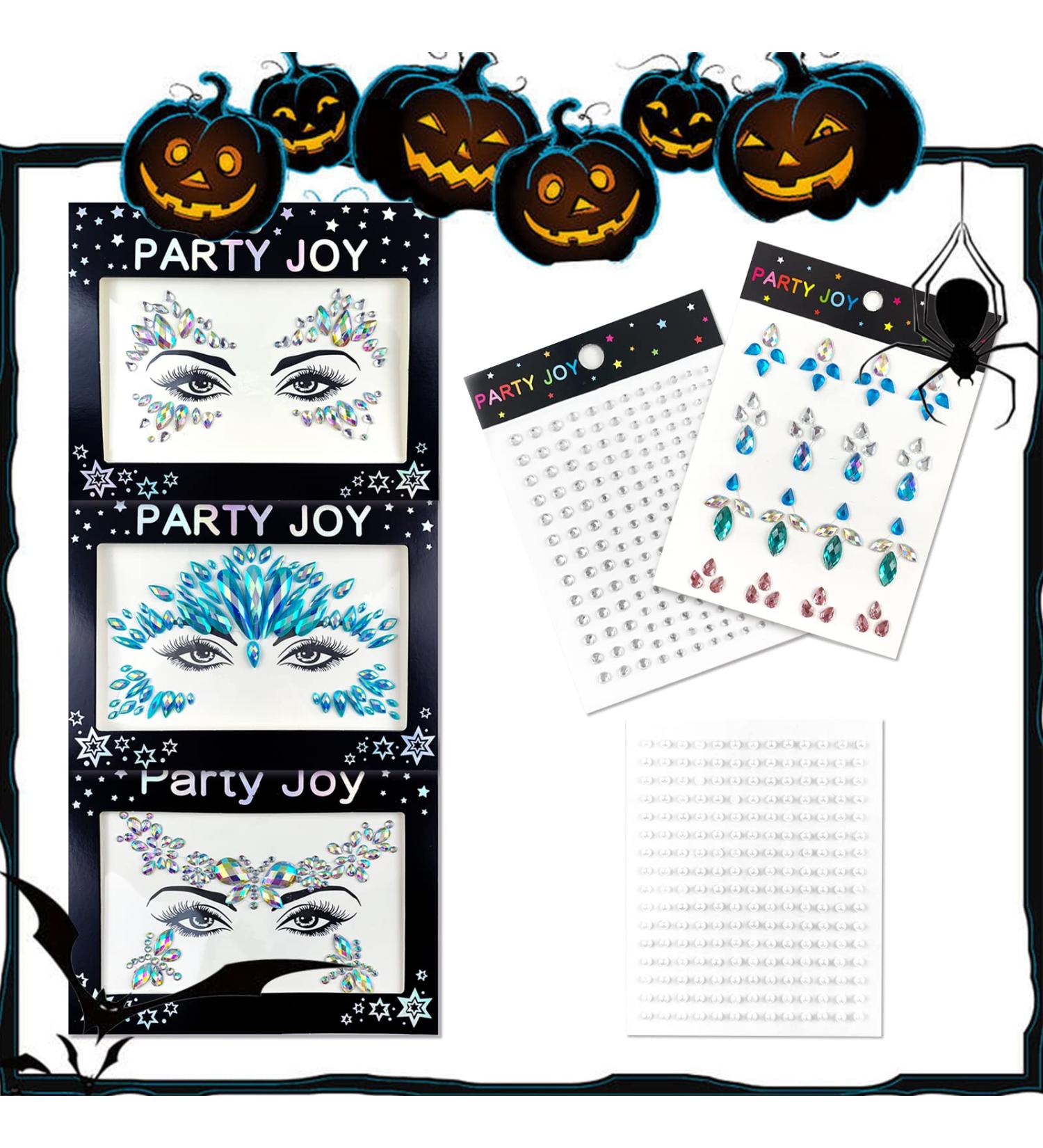 Unicorn Mermaid Face Jewels - Festival Makeup & Temporary Tattoo Stickers for Rave Party (Collection 1) - Buy Online on GoSupps.com
