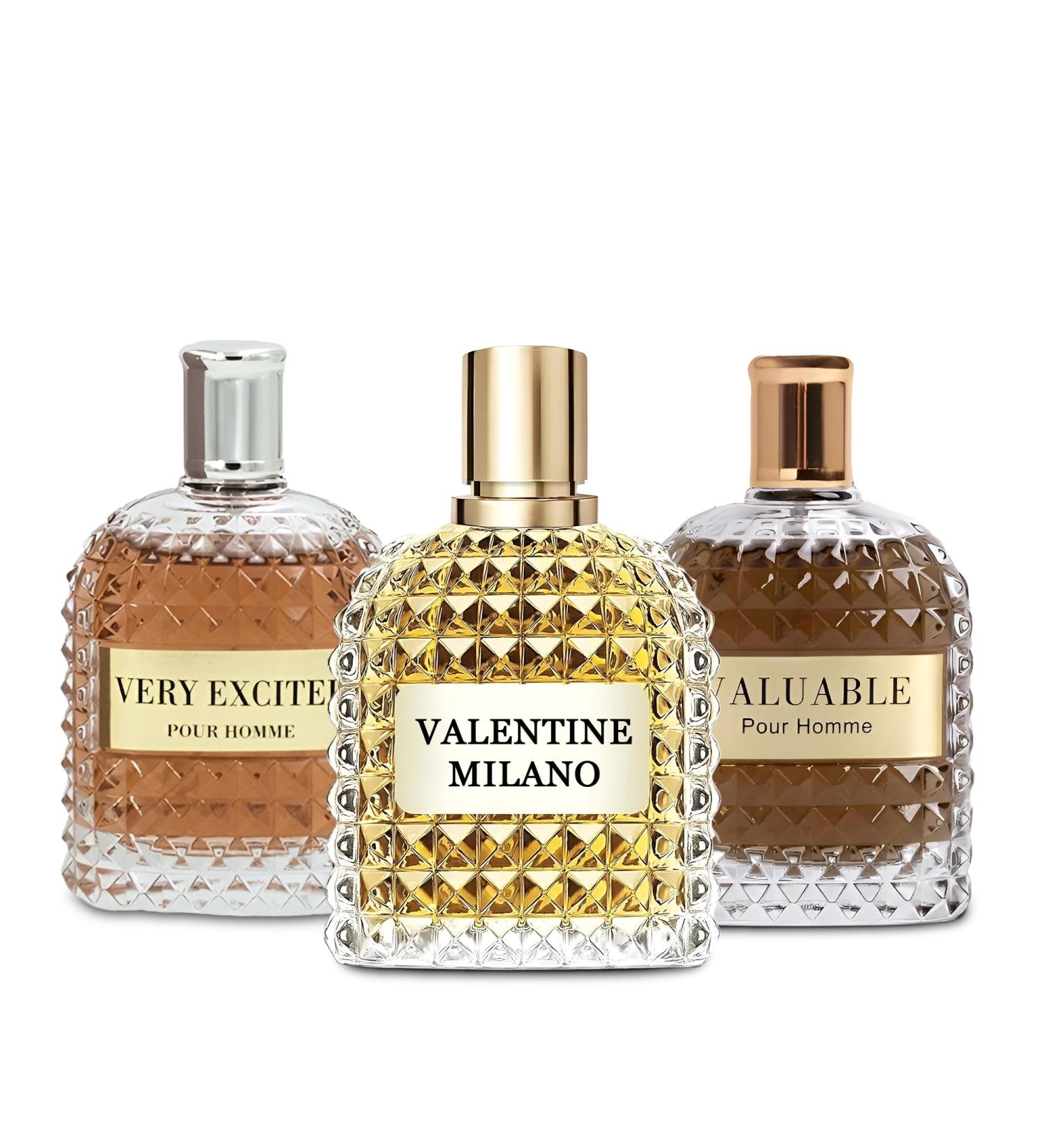 Men's Cologne Valentine Set Wonderful Multi Scent Eau de Toilette Natural Spray Men's Perfume For all Day Used 100ML Each Bottle(Random 1PCS) Valentine Yellow 3.4 Fl Oz (Pack of 1)