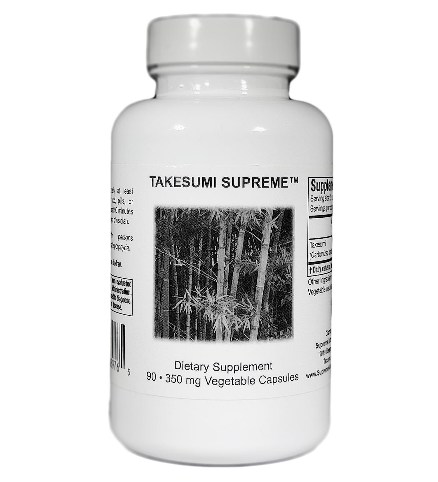 Supreme Nutrition Takesumi Supreme 90 Pure Activated Bamboo Charcoal Capsules - Buy Online on GoSupps.com