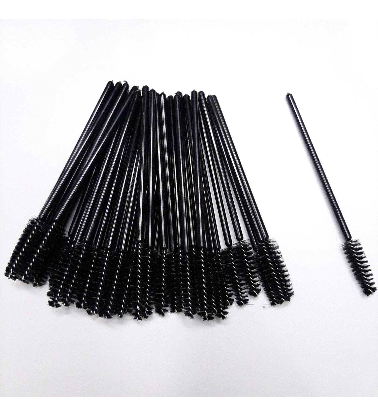 Dermastil 100 Disposable Eyelash Brushes for Extensions | Black Ideal for Artificial Eyelashes - Fast International Shipping - Buy Online on GoSupps.com