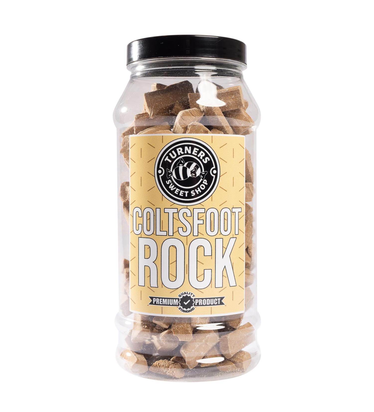 Coltsfoot Rock - 430g by Turners Sweet Shop Traditional Retro Gift Jar Classic Original Pick & Mix Sweets Quality Confectionary Fantastic Gifts for Him Her or Them