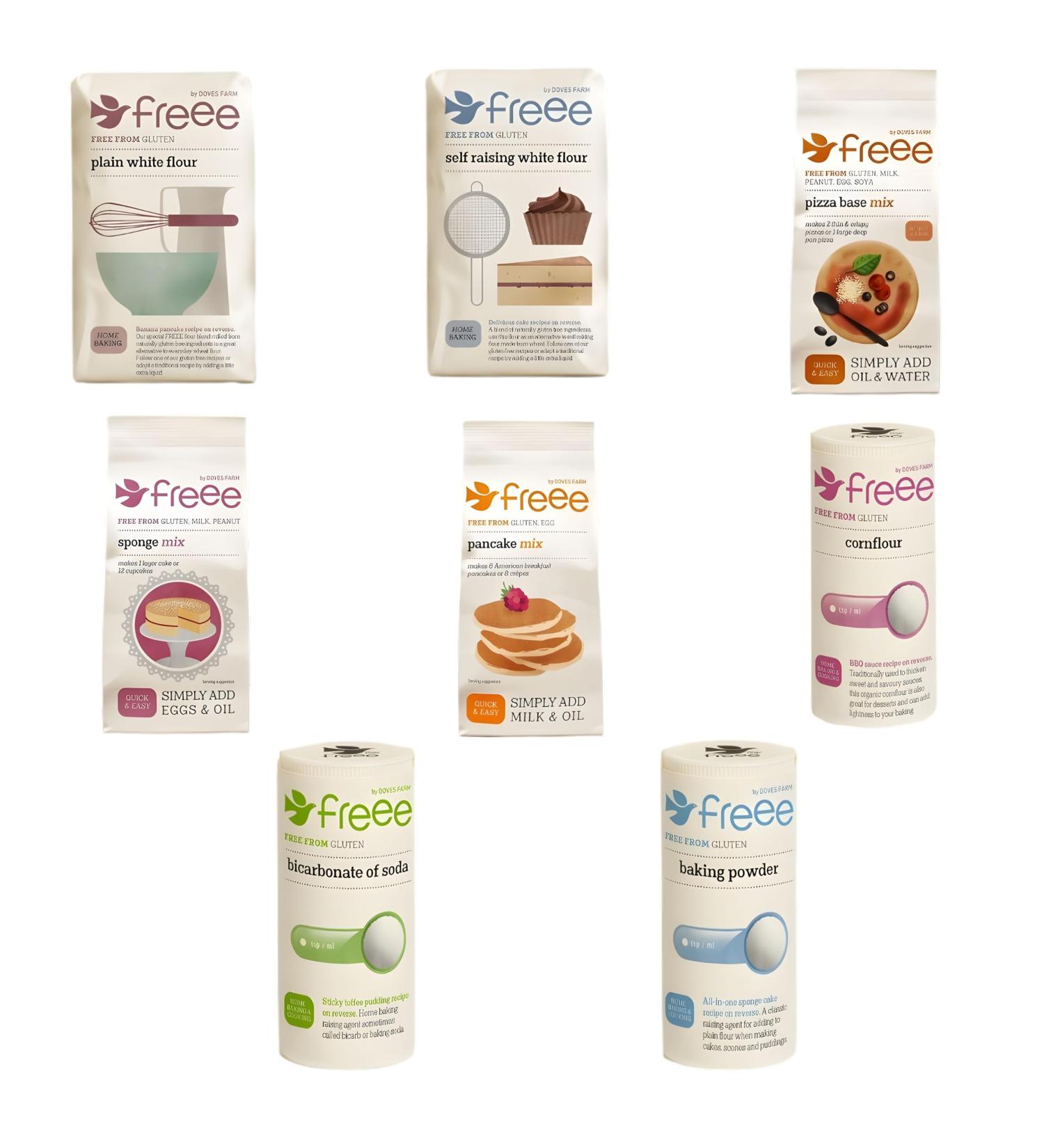 Doves Flour Pick N Mix - Create Custom Flour Combo with 8+ Flavours | Baking Powder Cornflour Pancake Mix Quick Yeast | Gift Set for Flour Lovers - Pack of 6 - Buy Online on GoSupps.com