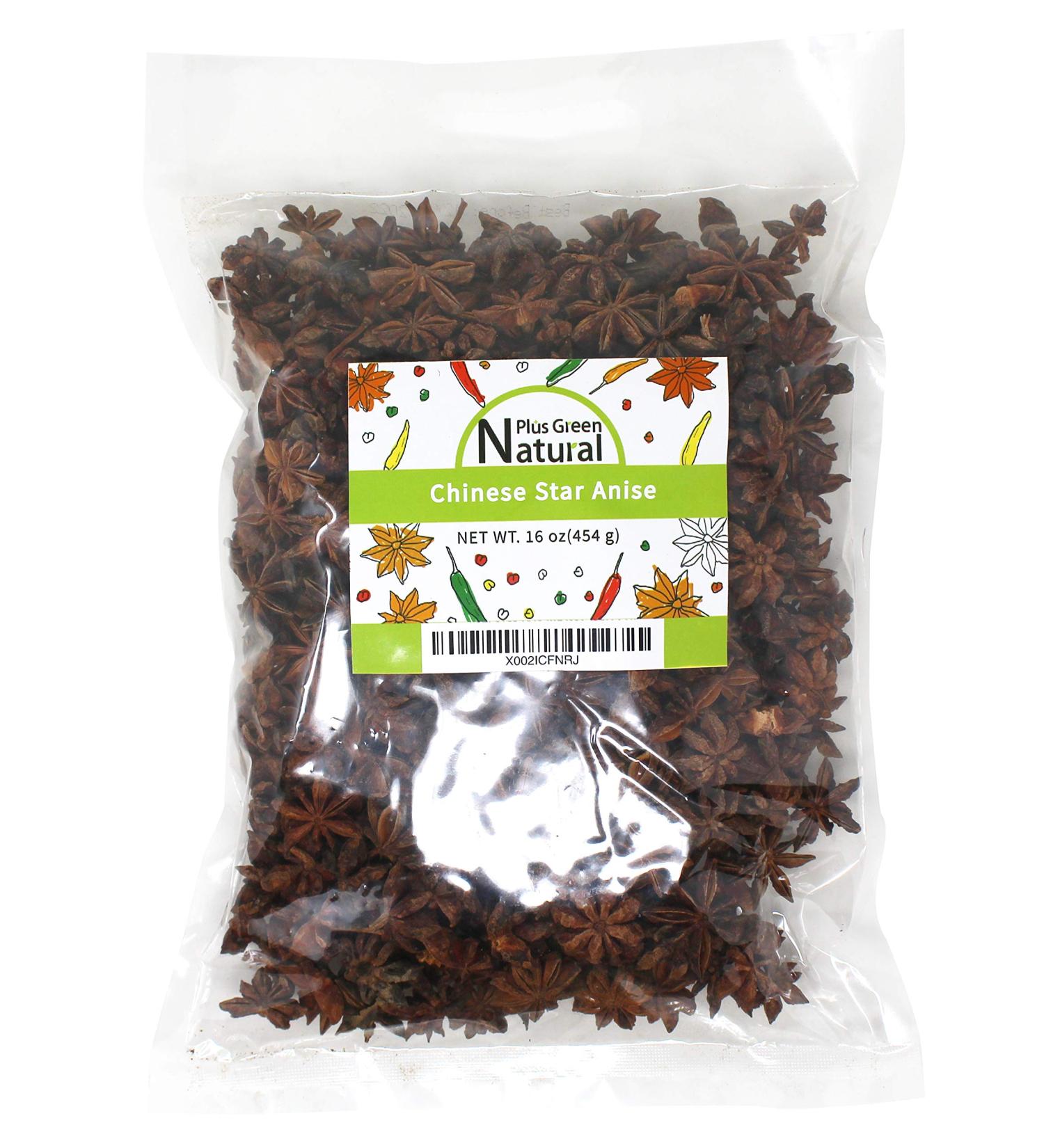 16oz Whole Star Anise Pods - 100% Natural Chinese Spice for Baking, Cooking, and Tea - Buy Online on GoSupps.com
