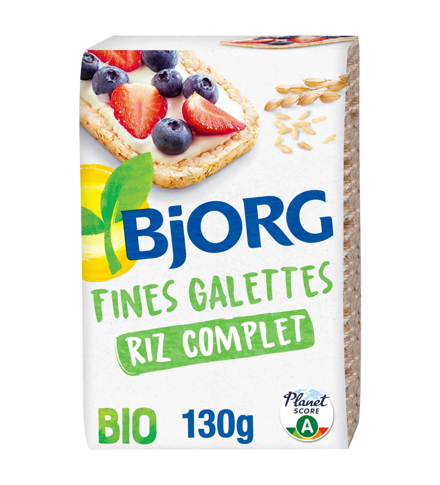 BJORG - Fine Organic Whole Rice Patties - Source Of Fiber - No Added Salt - 130g - Buy Online on GoSupps.com