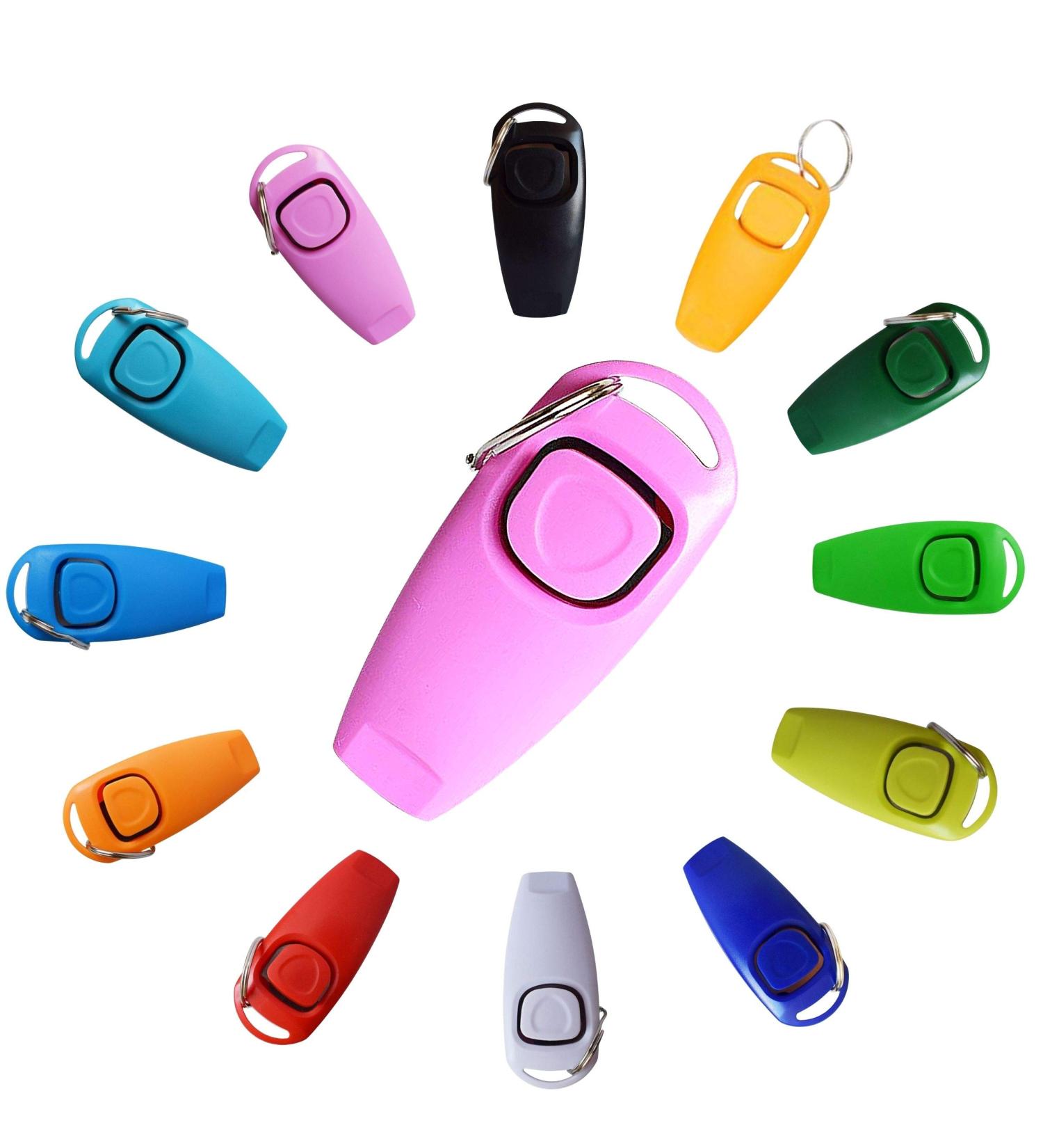 DogCatz Hybrid Dog Clicker and Whistle Training Train Your Pet Dogs and Cats in Obedience (Pink) - Buy Online on GoSupps.com