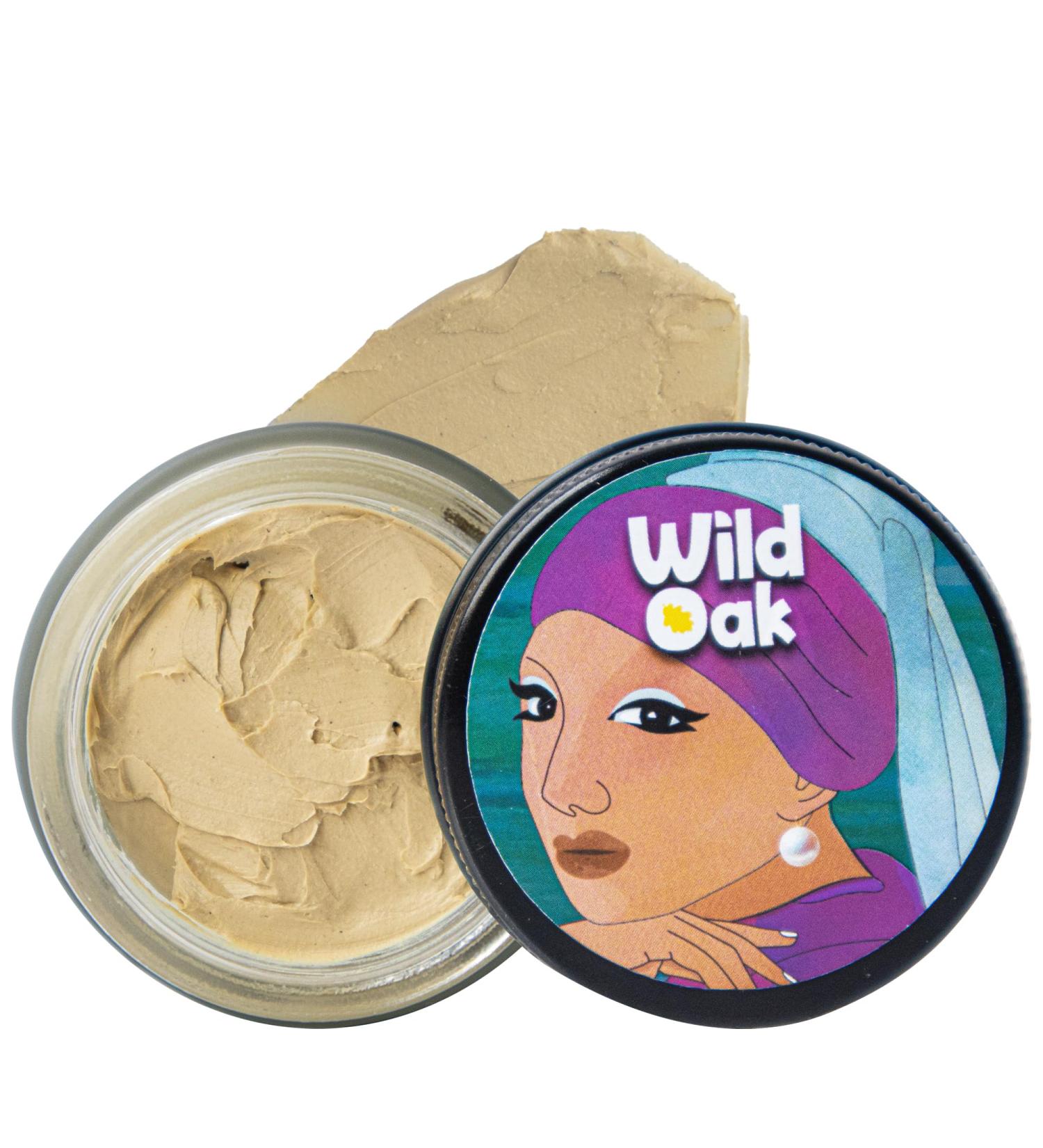 WildOak Organic Eye Mud Mask | Anti-Aging Dark Circles & Puffiness Relief | Saffron & Geranium | 4x Power | 1.76 oz | All Skin Types | International Shipping - Buy Online on GoSupps.com