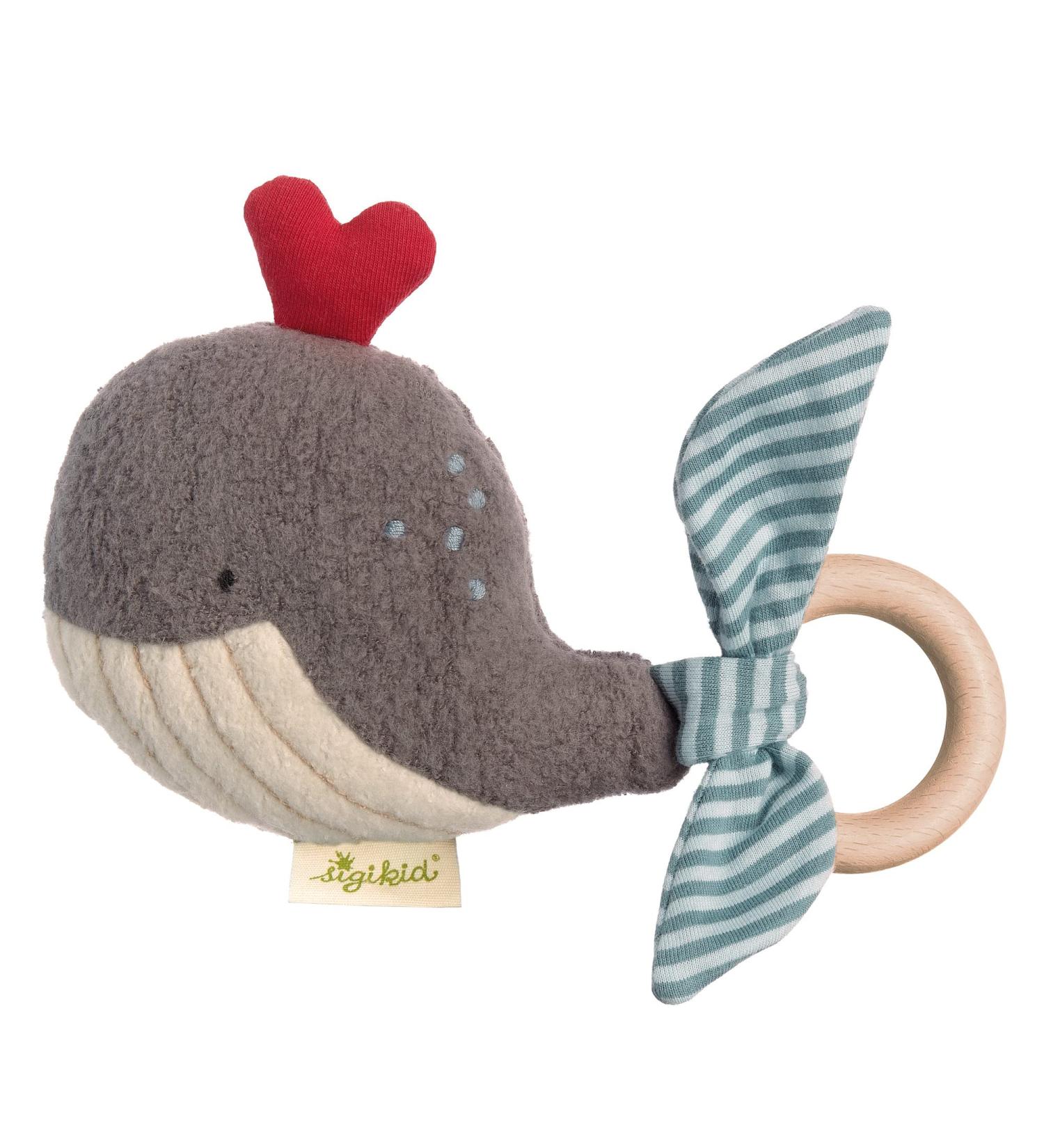 SIGIKID 38997 Grasping Toy Whale - Multi-Coloured Baby Toy for Boys & Girls 3 Months+ | International Shipping Available - Buy Online on GoSupps.com