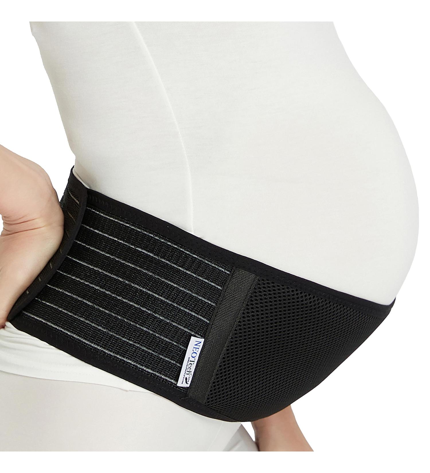 Neotech Care Adjustable Maternity Belt - Black X-Large | Light & Breathable Belly Support Band for Pregnant Women - Buy Online on GoSupps.com