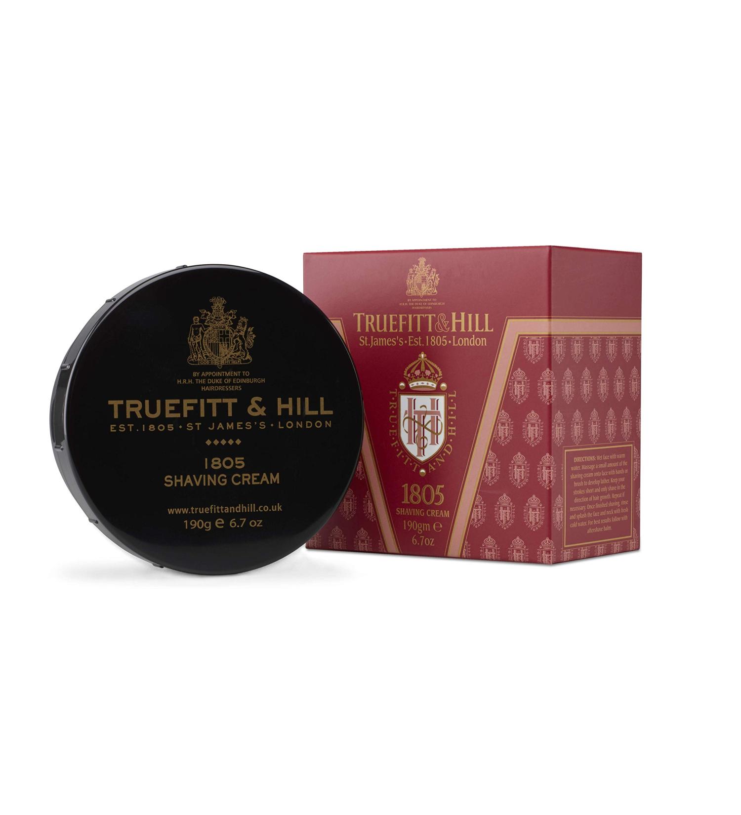 Truefitt Hill 1805 Shaving Cream Bowl - Smooth Glide for Close & Comfortable Shave (6.7 oz) - Buy Online on GoSupps.com