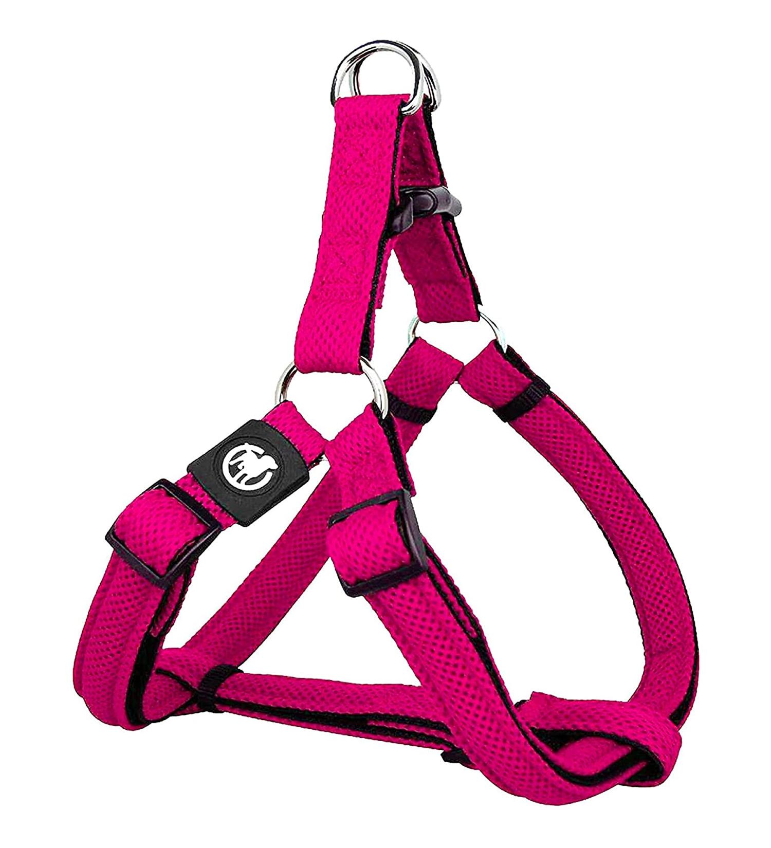 DDOXX Air Mesh Step-In Dog Harness - Adjustable Pink Puppy Harness for All Sizes - Small (45-63 cm) - International Shipping Available - Buy Online on GoSupps.com