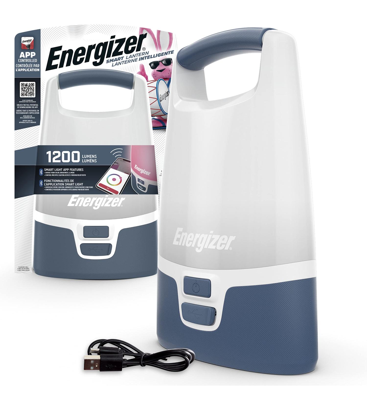Energizer Smart Multi-Color LED Lantern, 1200 Lumen Rechargeable Lantern, Indoor and Outdoor Night Light and Camping Lantern, 360 Degree Light (USB Included) - Buy Online on GoSupps.com