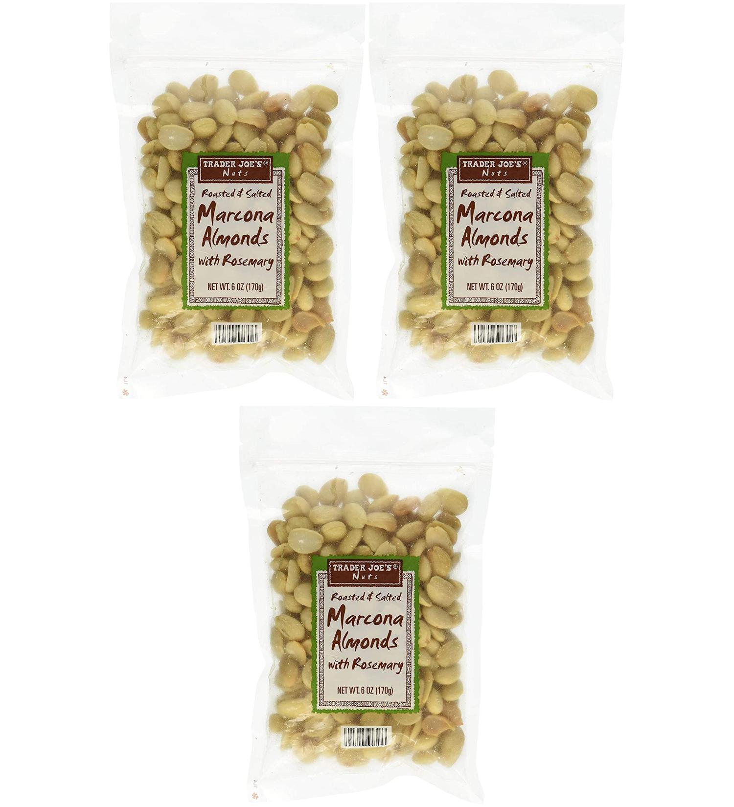 Trader Joe's Roasted & Salted Marcona Almonds with Rosemary 170g 3-Pack