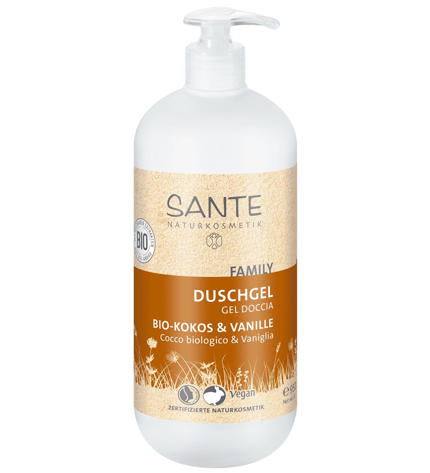 Sante Naturkosmetik Sante Natural Cosmetics Organic Cocoa and Vanilla Shower Gel 950ml - Buy Online on GoSupps.com