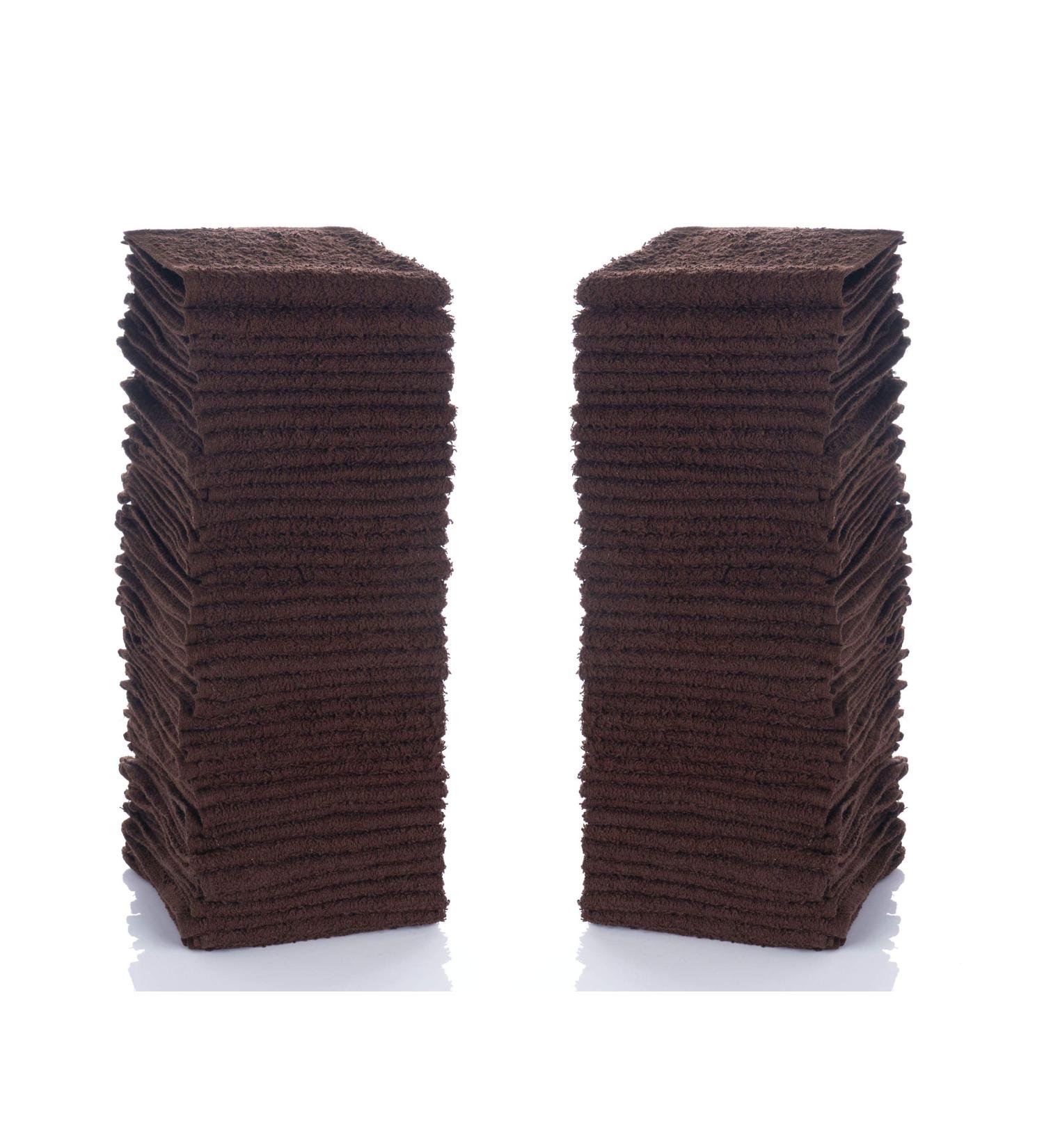 Simpli-Magic 79221 Brown Cotton Washcloths 12x12 24 Count - Soft and Absorbent Towels for Everyday Use - Buy Online on GoSupps.com